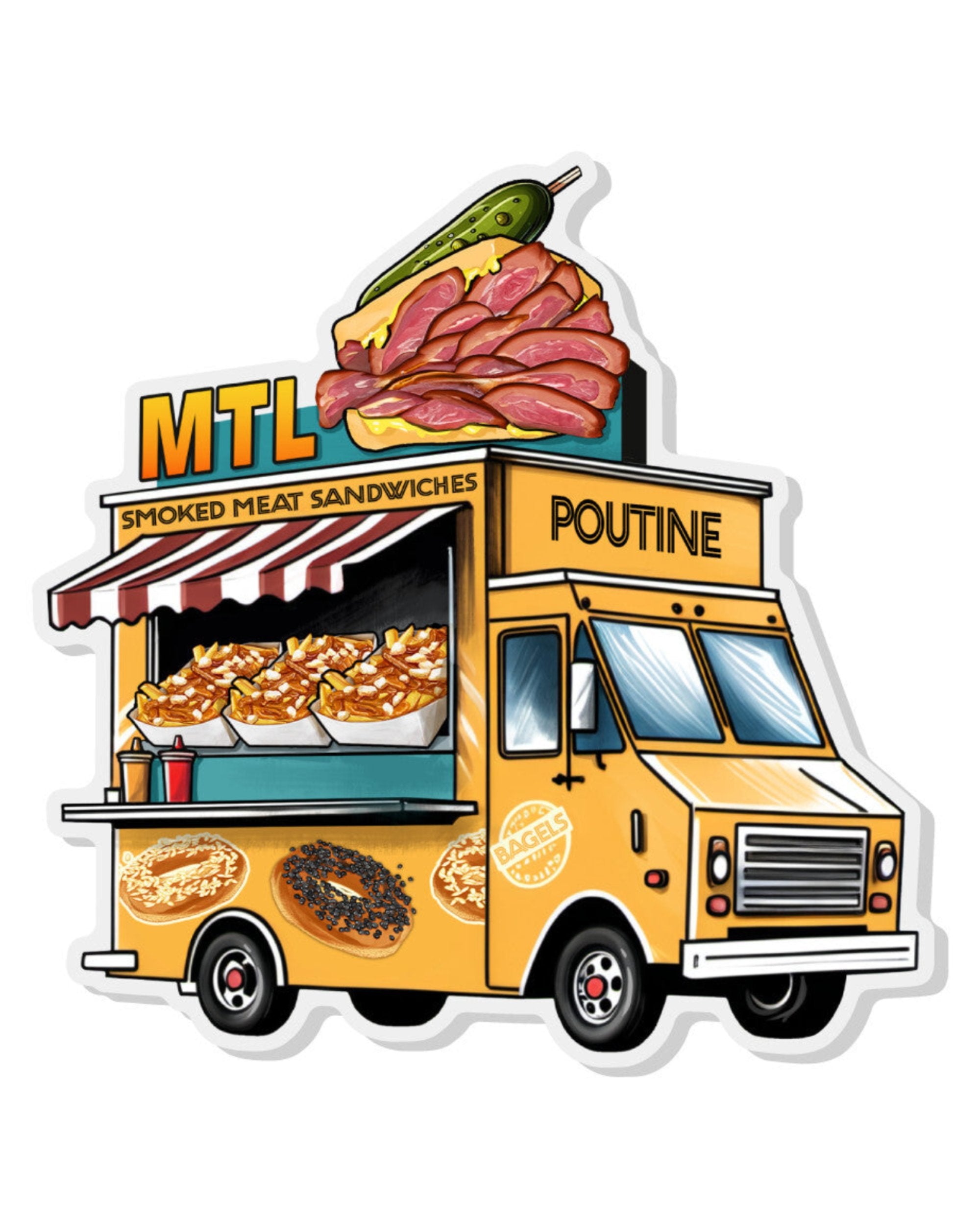 Épingle acrylique ''MTL Food Truck'' LG