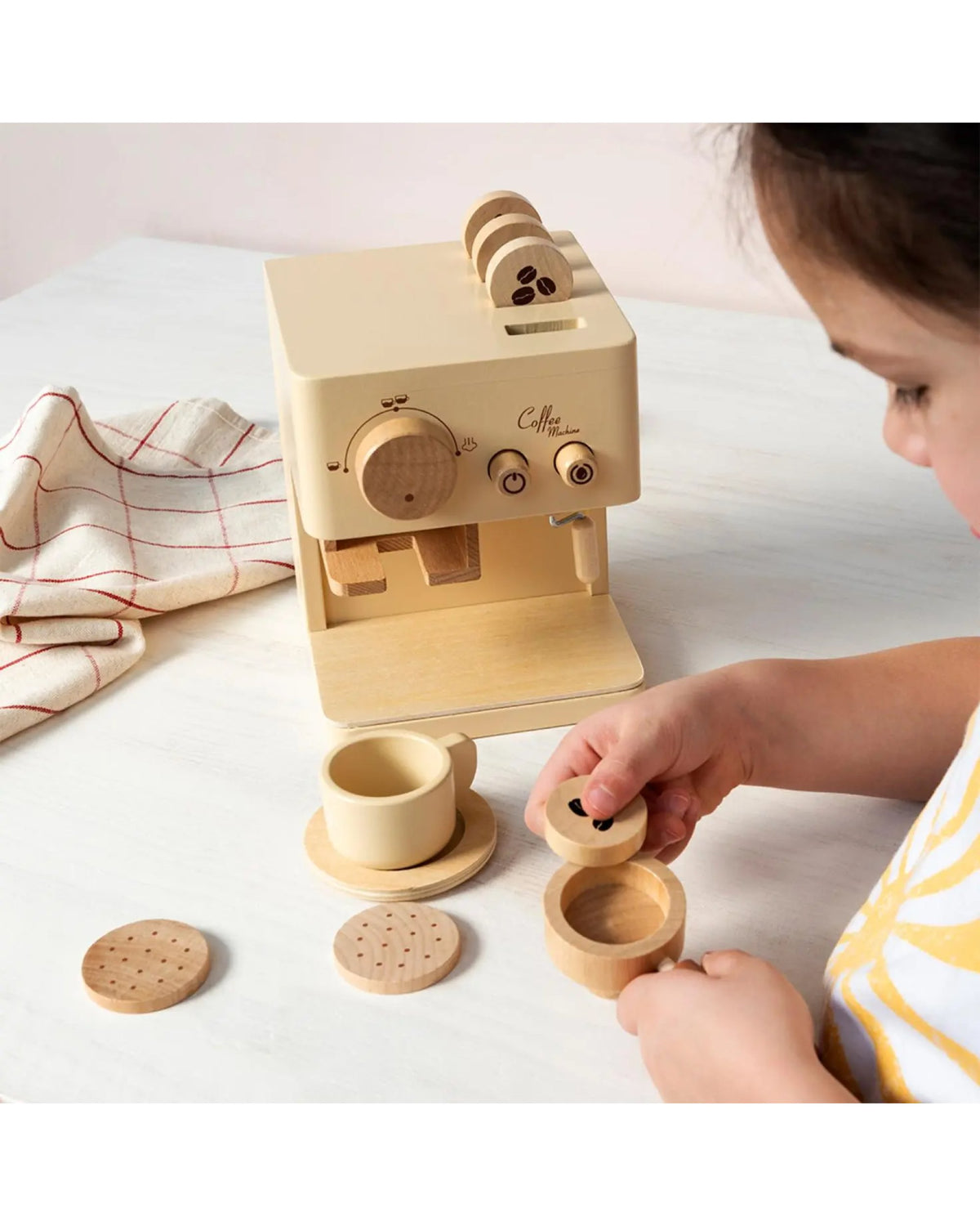 Jouet en bois - Machine à café