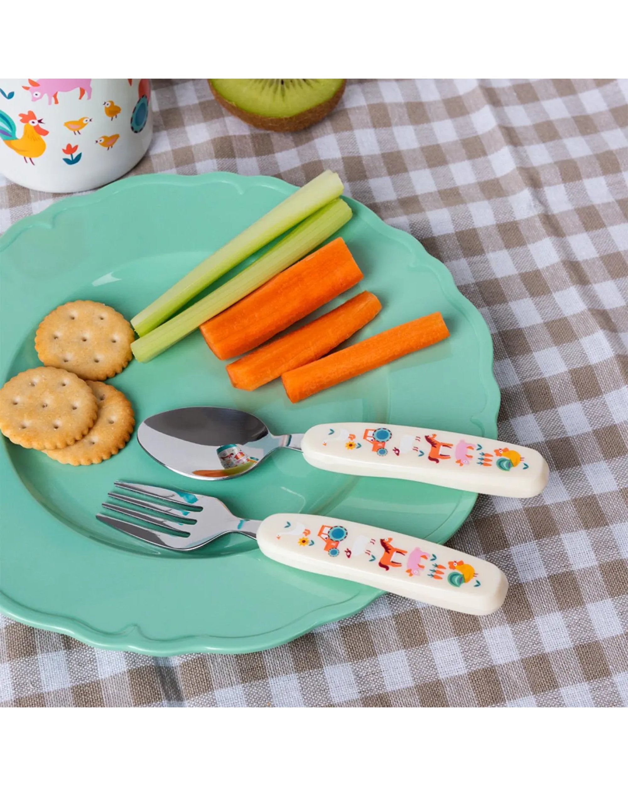 Ensemble de couverts pour enfants - Ferme