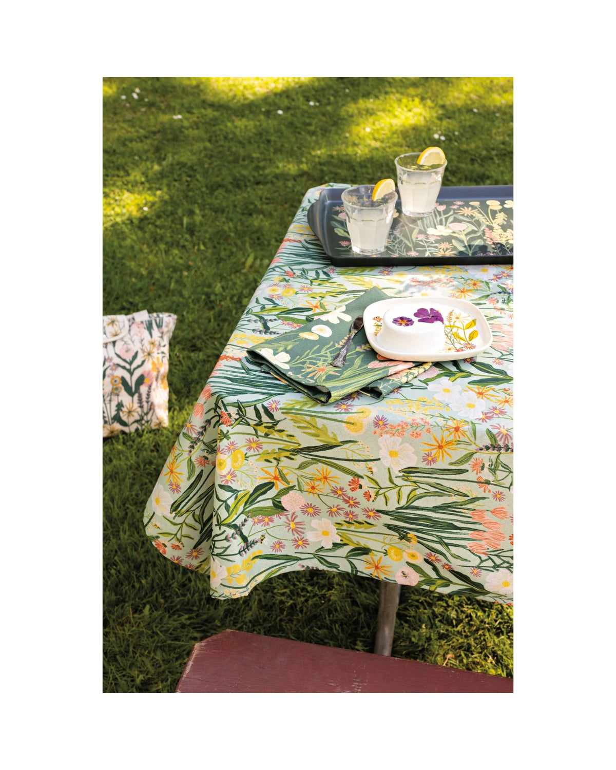 Nappe Abeilles et Fleurs 60 x 120 pouces