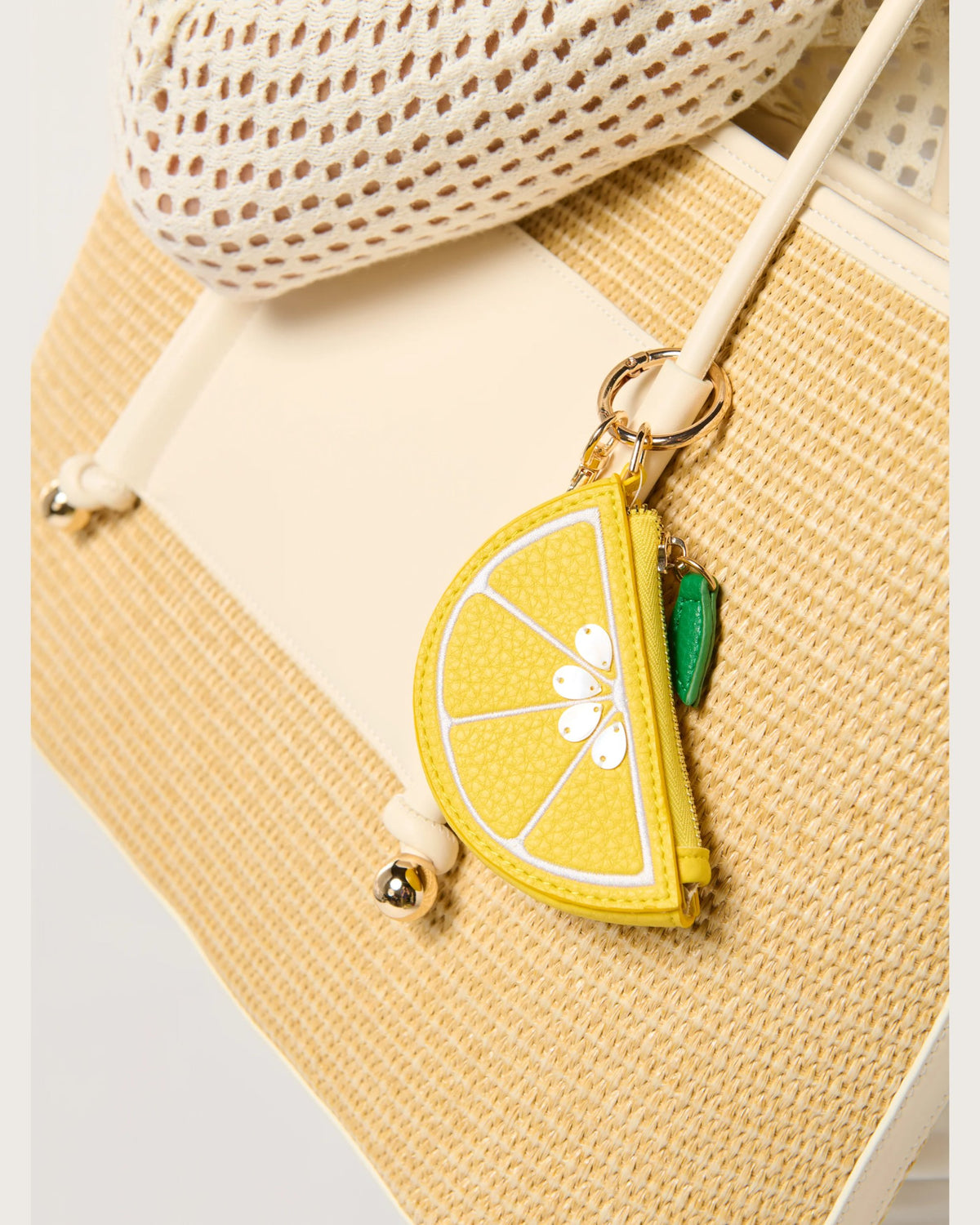 Porte-clés pochette - Citron