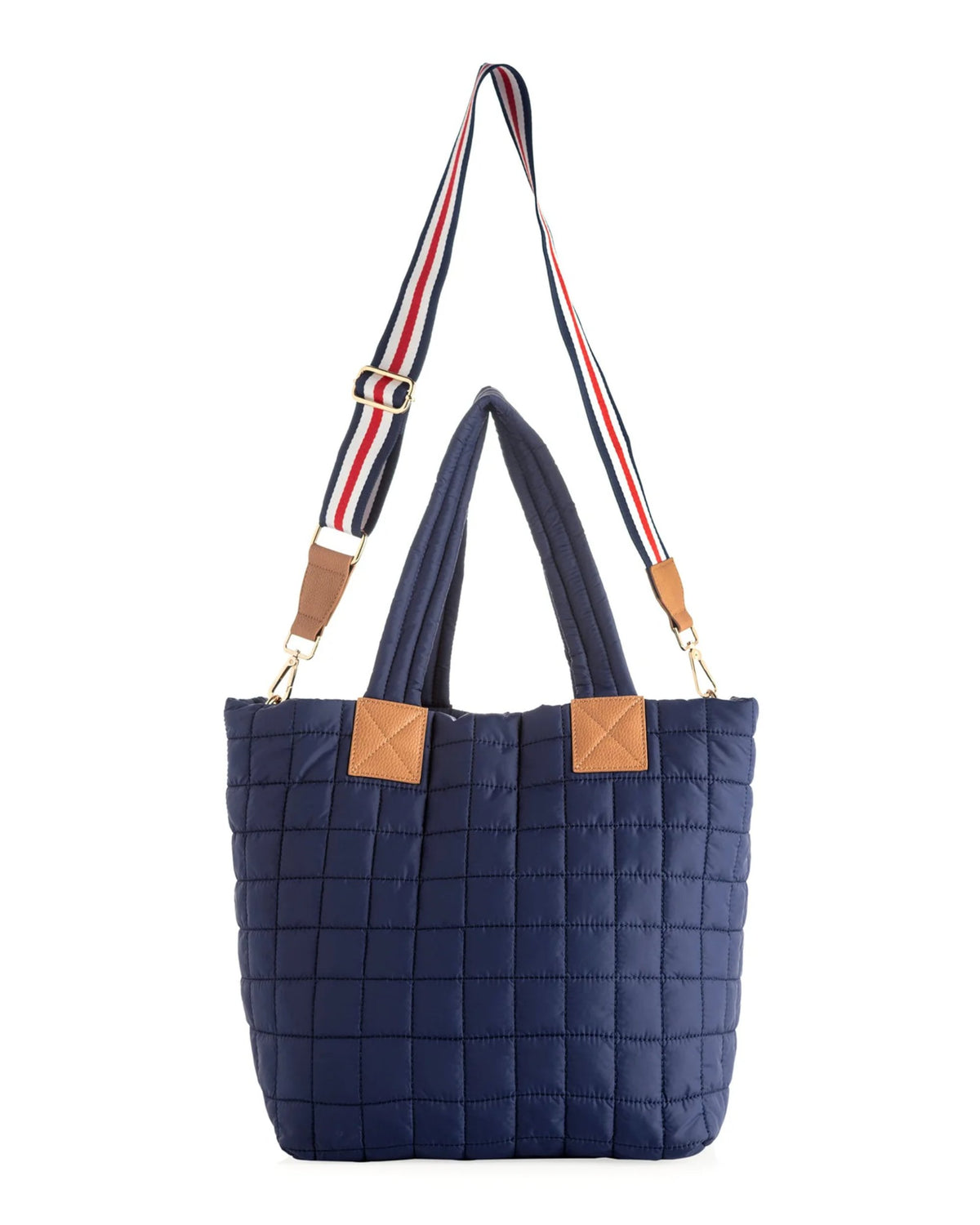 Sac fourre-tout matelassé bleu marin