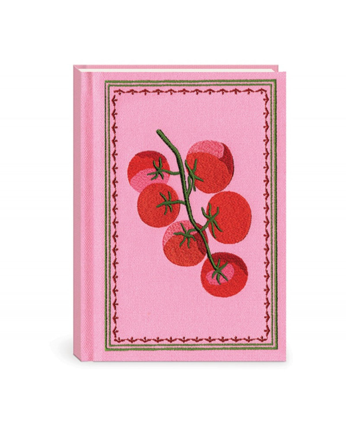 Carnet de notes couverture en tissu & brodée - Mediterranea (Tomatoes)