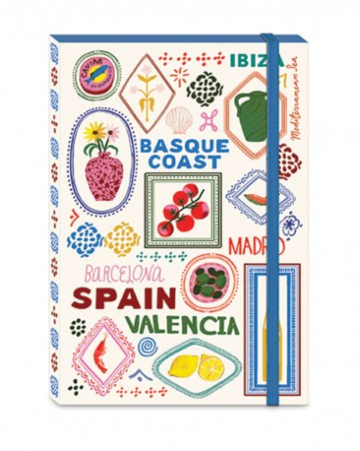 Carnet de notes couverture souple élastique - Mediterranea (Destina)