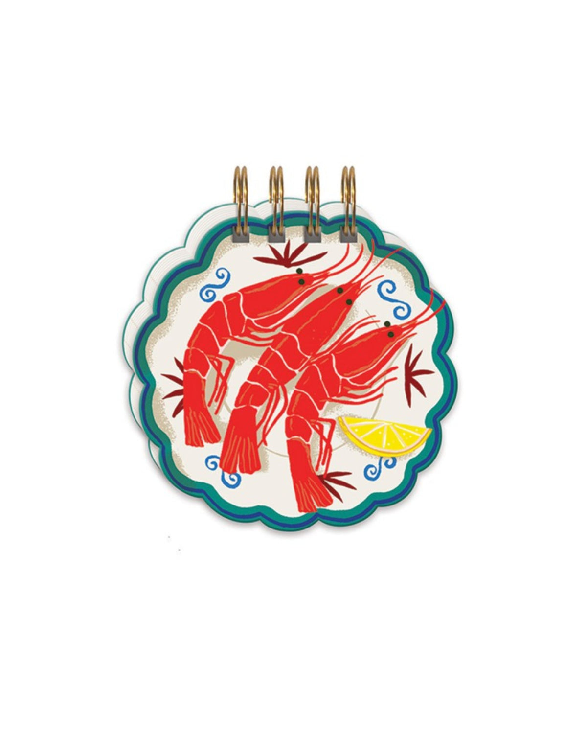 Petit bloc-notes spiral - Crevettes