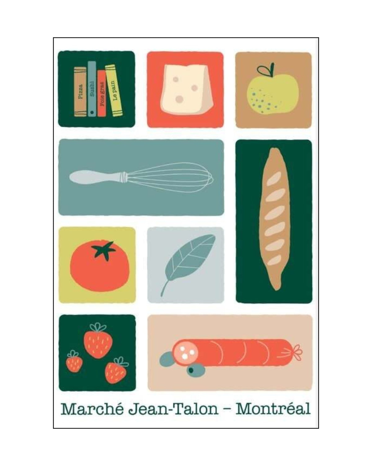 Carte postale ''Marché Jean-Talon'' LG