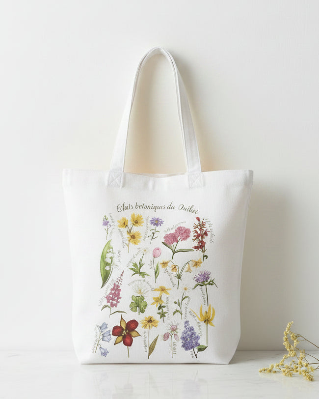 Tote réutilisable LG ''Éclats botaniques du Québec''