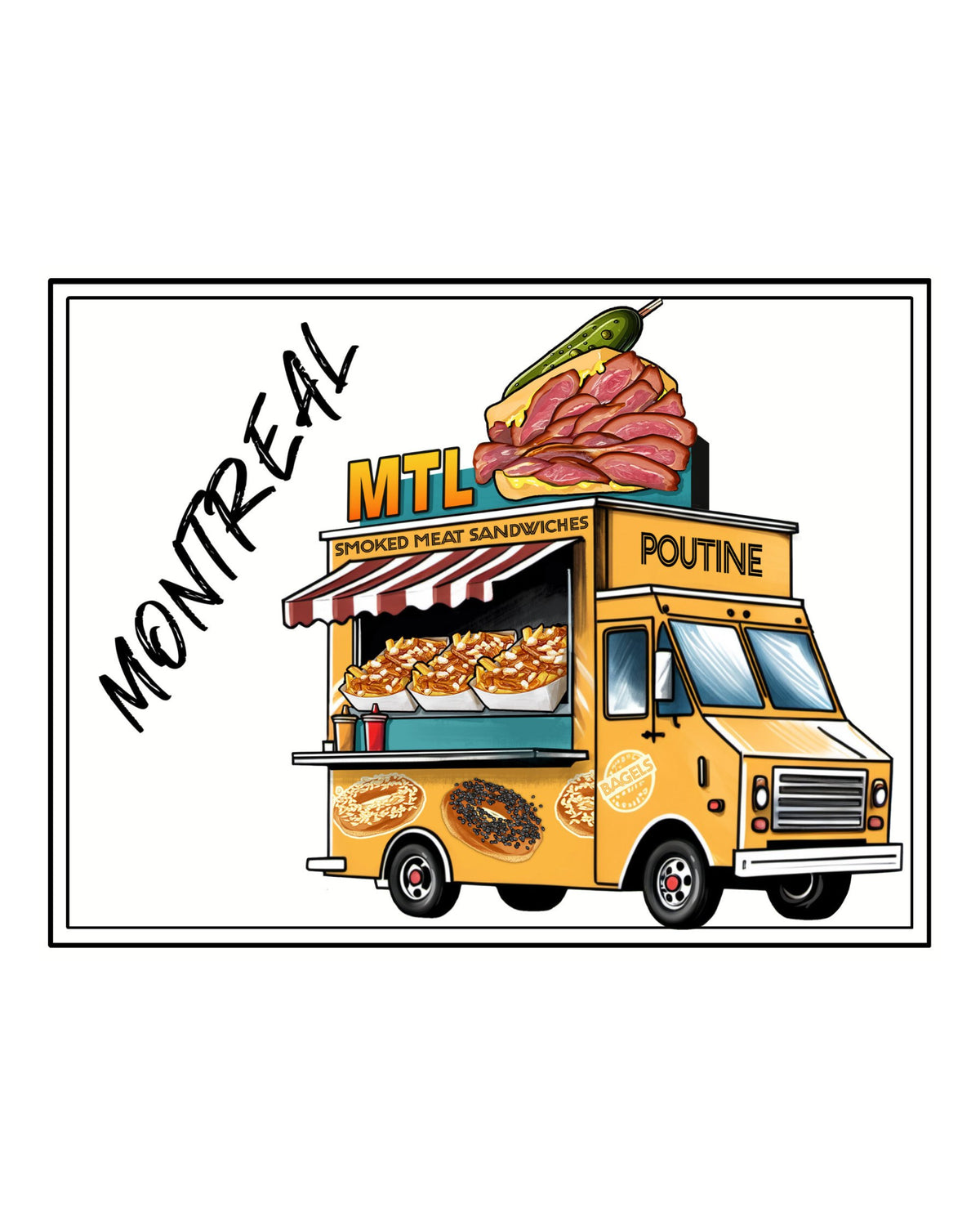 Carte postale ''MTL Food Truck'' LG