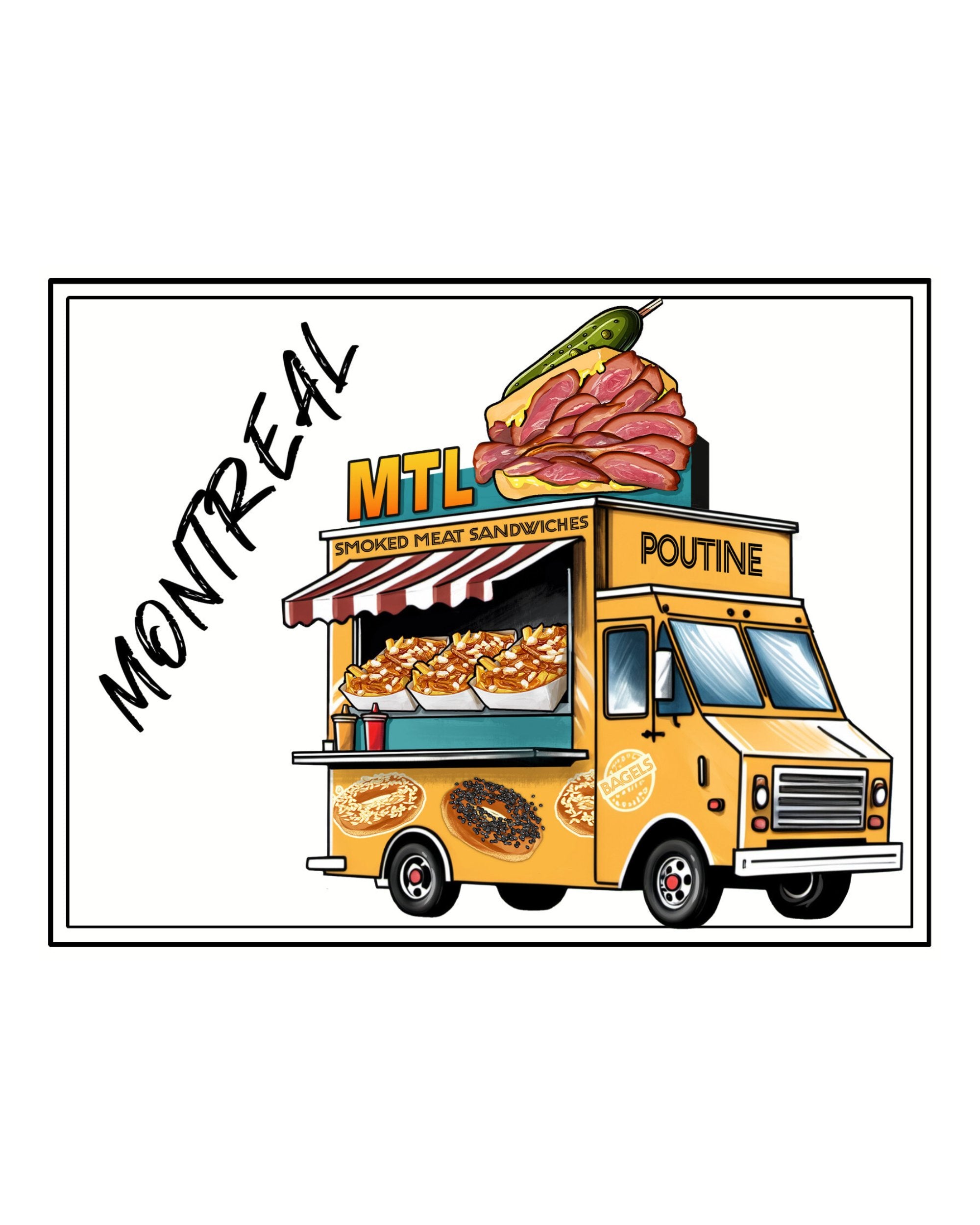 Carte postale ''MTL Food Truck'' LG
