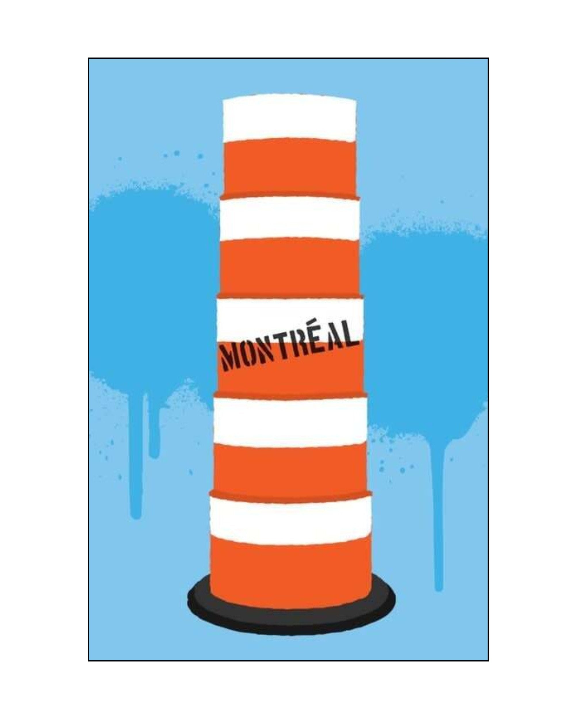 Postcard Orange Cone 4 x 6 LB