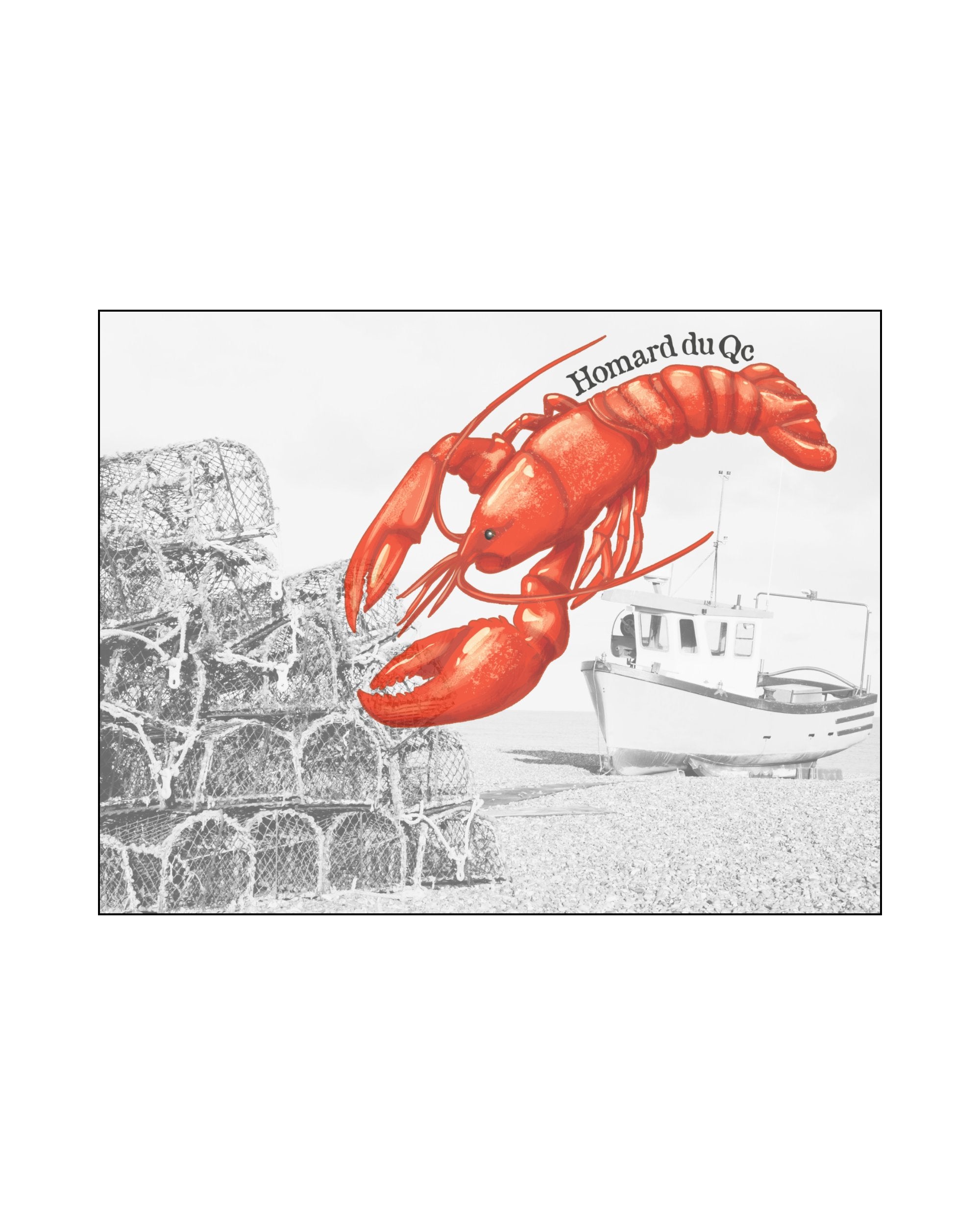Quebec Lobster Postcard LB