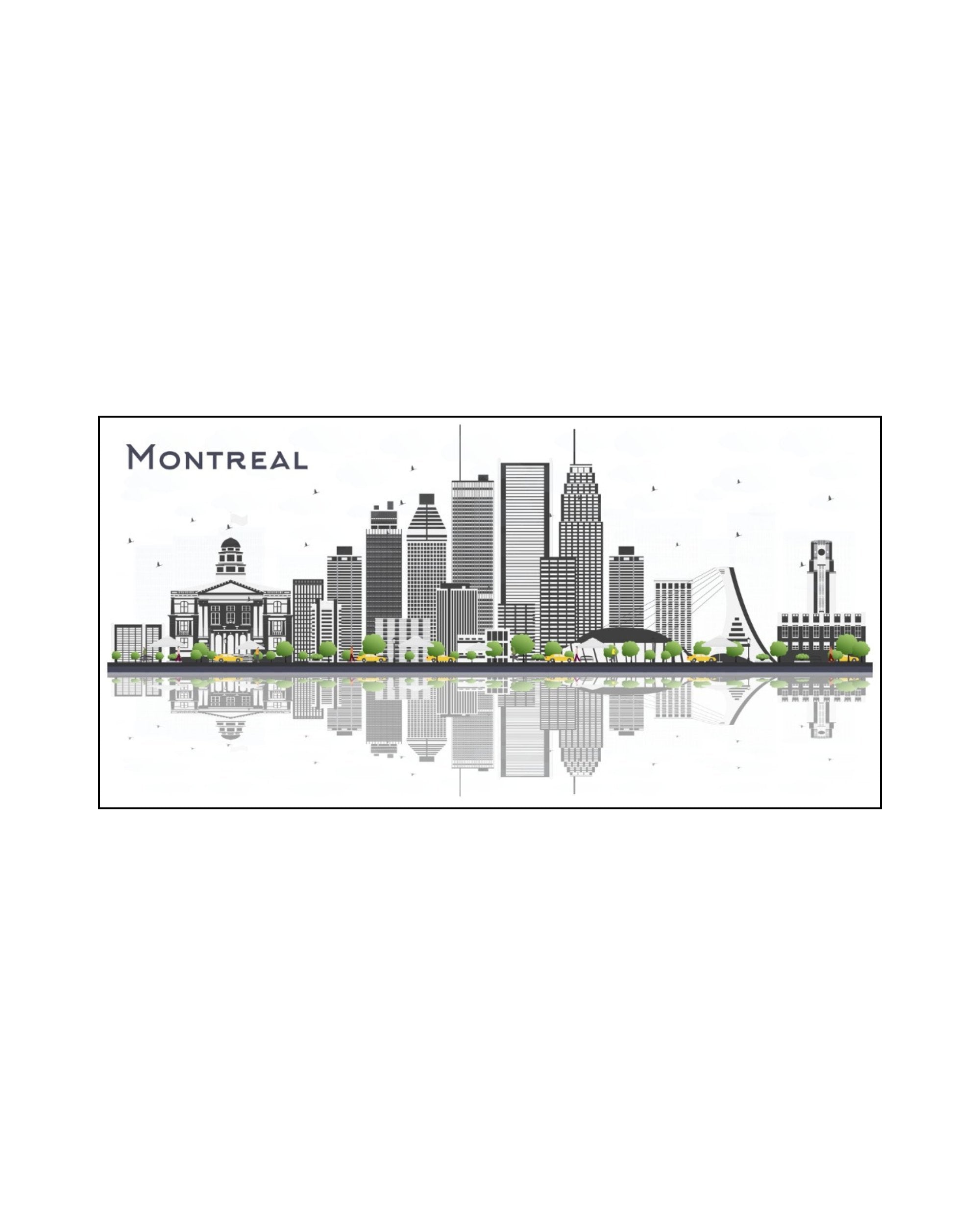 Large postcard of downtown Montreal LB