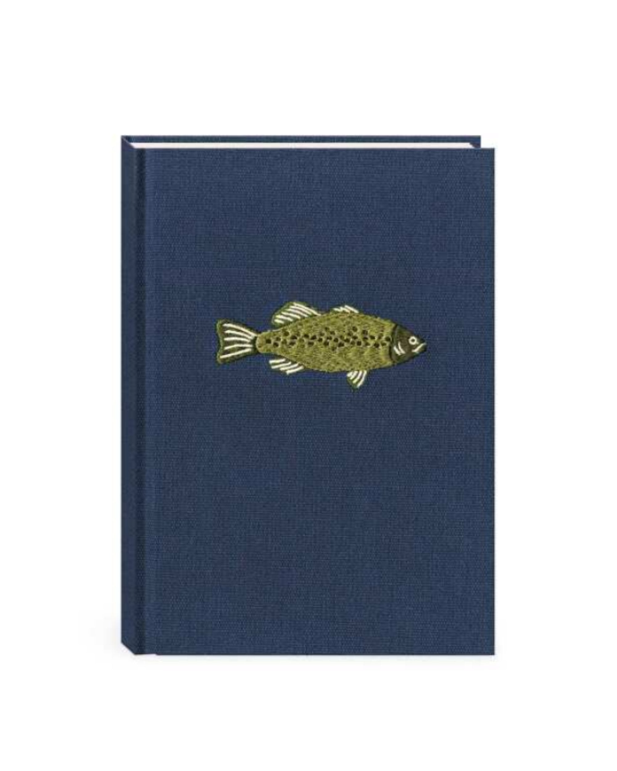 Carnet de notes couverture en tissu & brodée - Sporting Fish