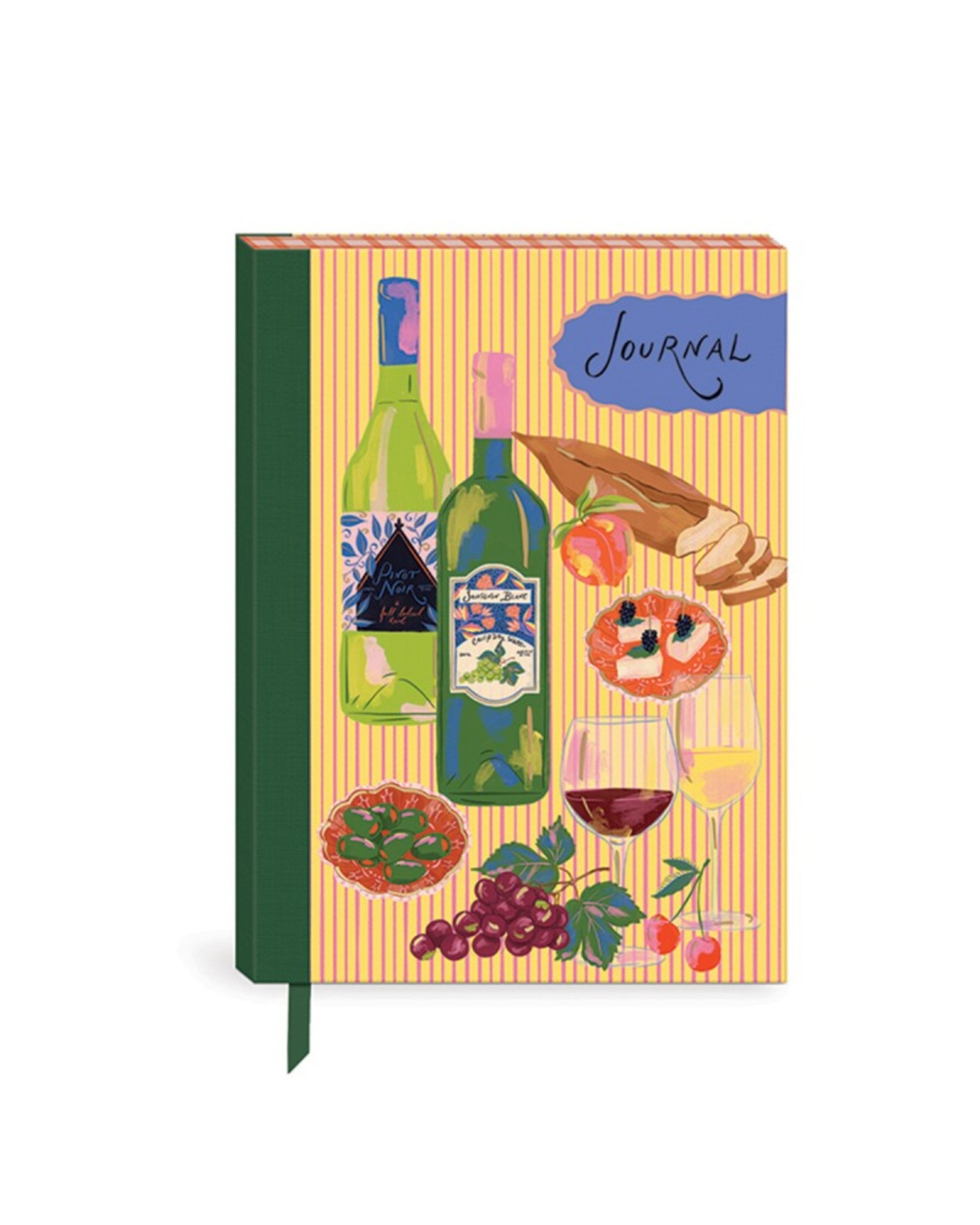 Journal A5 couverture souple - Mediterranea (Cheese & Wine)