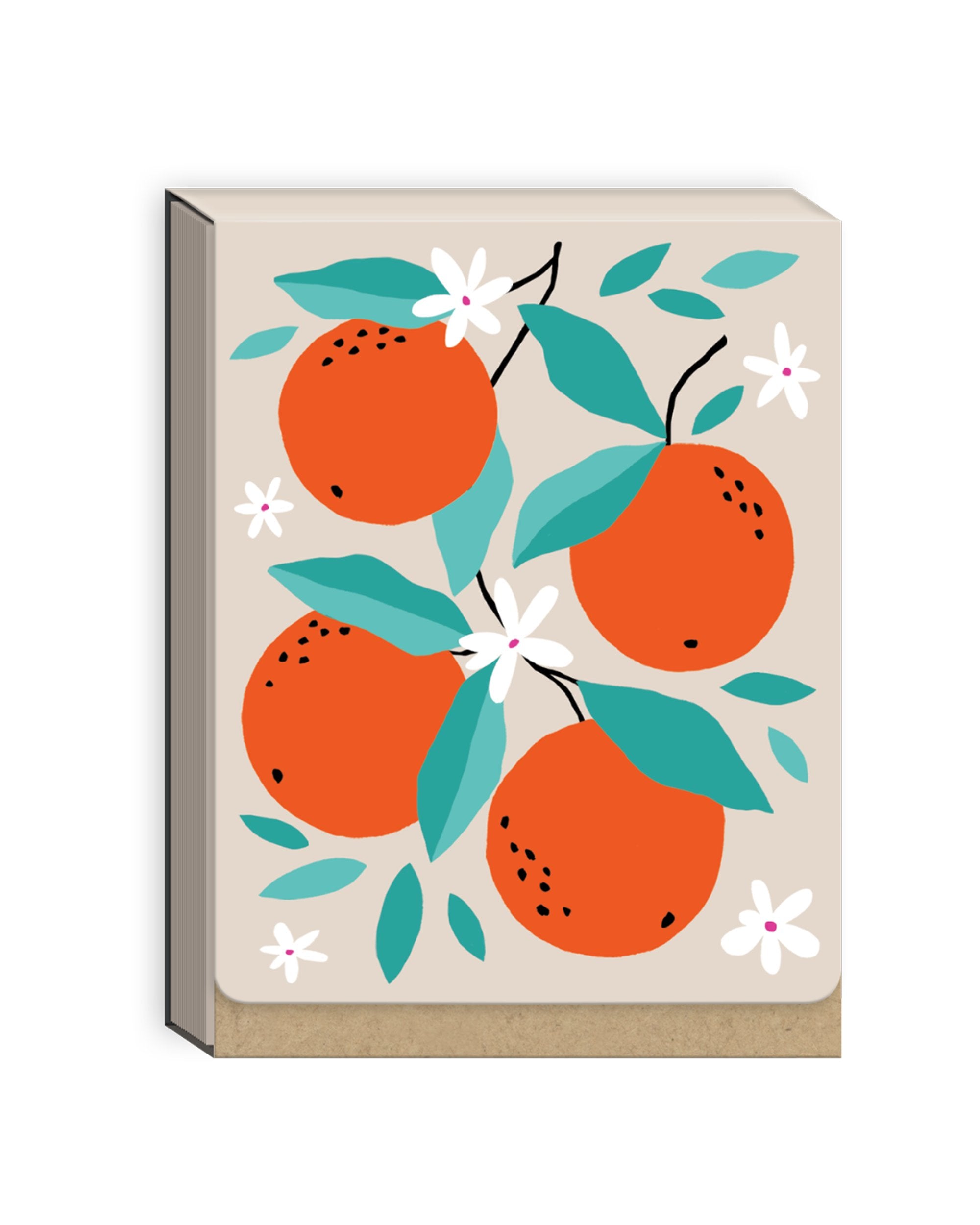 Bloc-notes aimanté - Orange