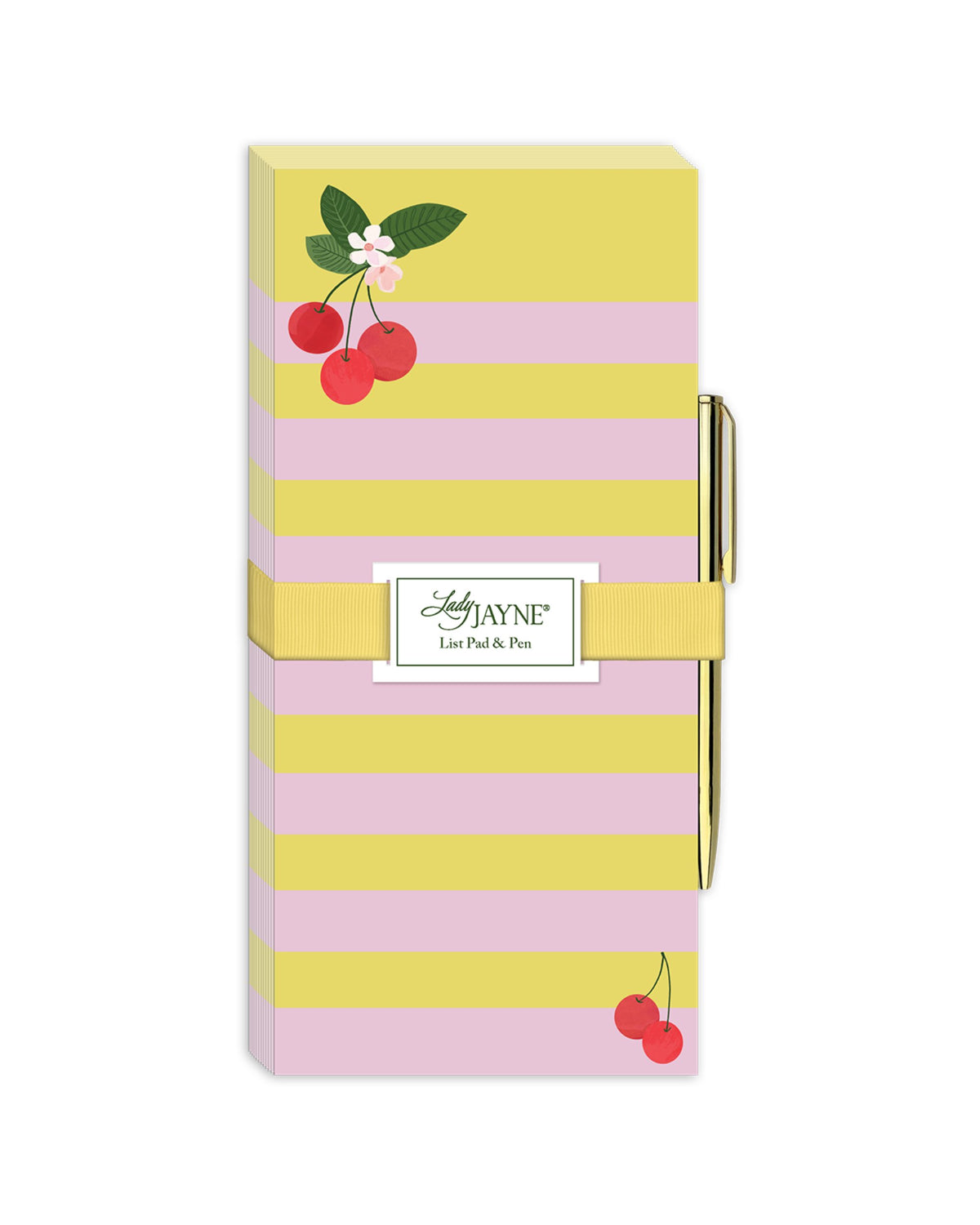 Bloc-notes magnétique avec stylo - Cerises