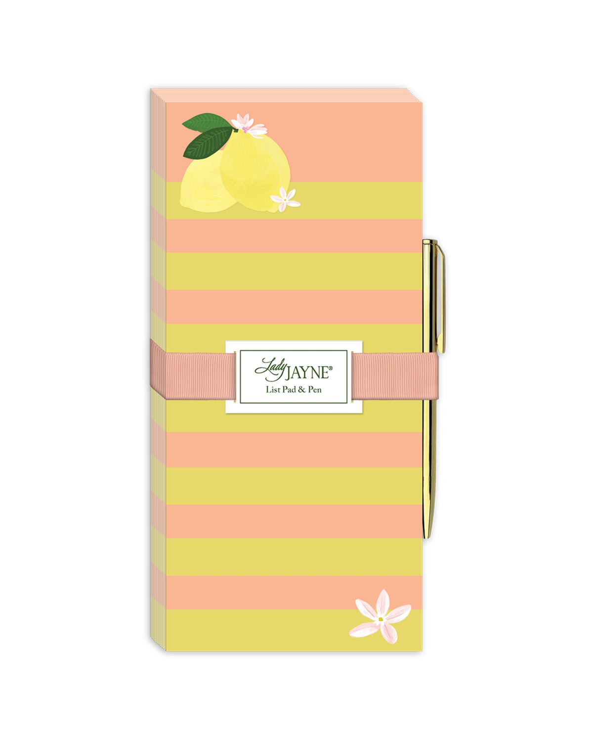 Bloc-notes magnétique avec stylo - Citrons