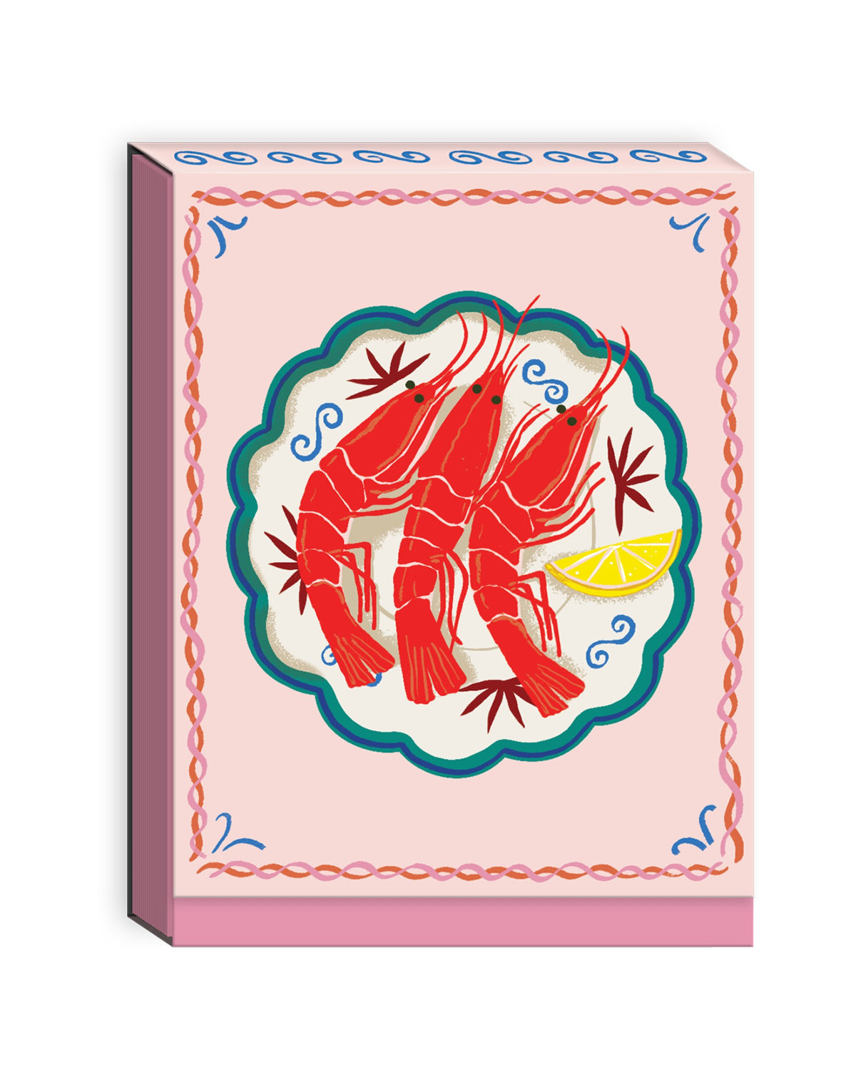 Bloc-notes de poche aimanté - Crevettes