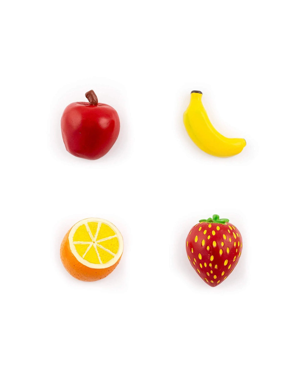 Aimants en forme de fruits colorés