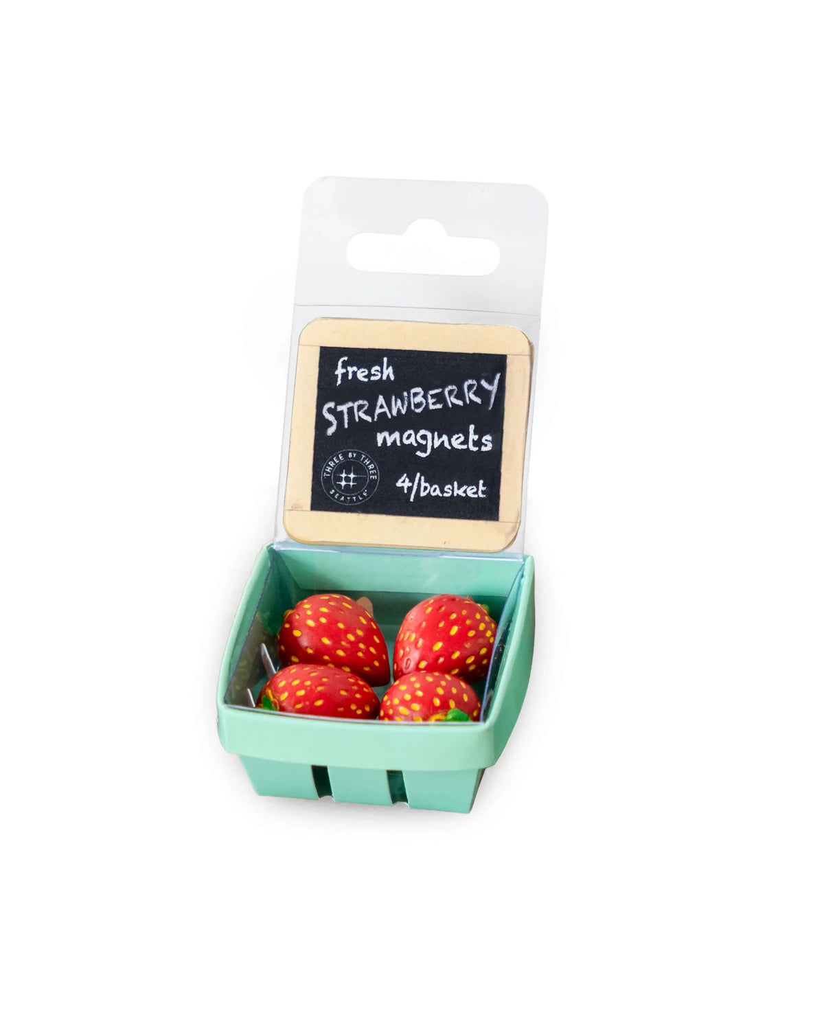Aimants panier de fraises