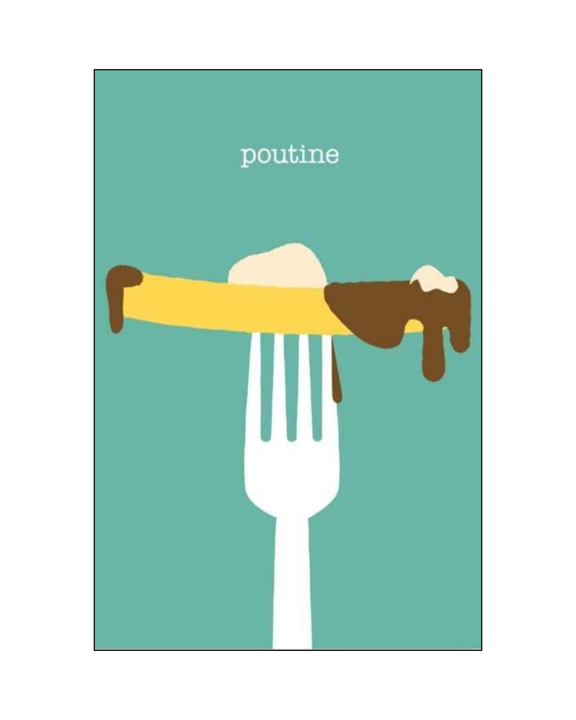 Carte postale ''Poutine Fourchette'' LG