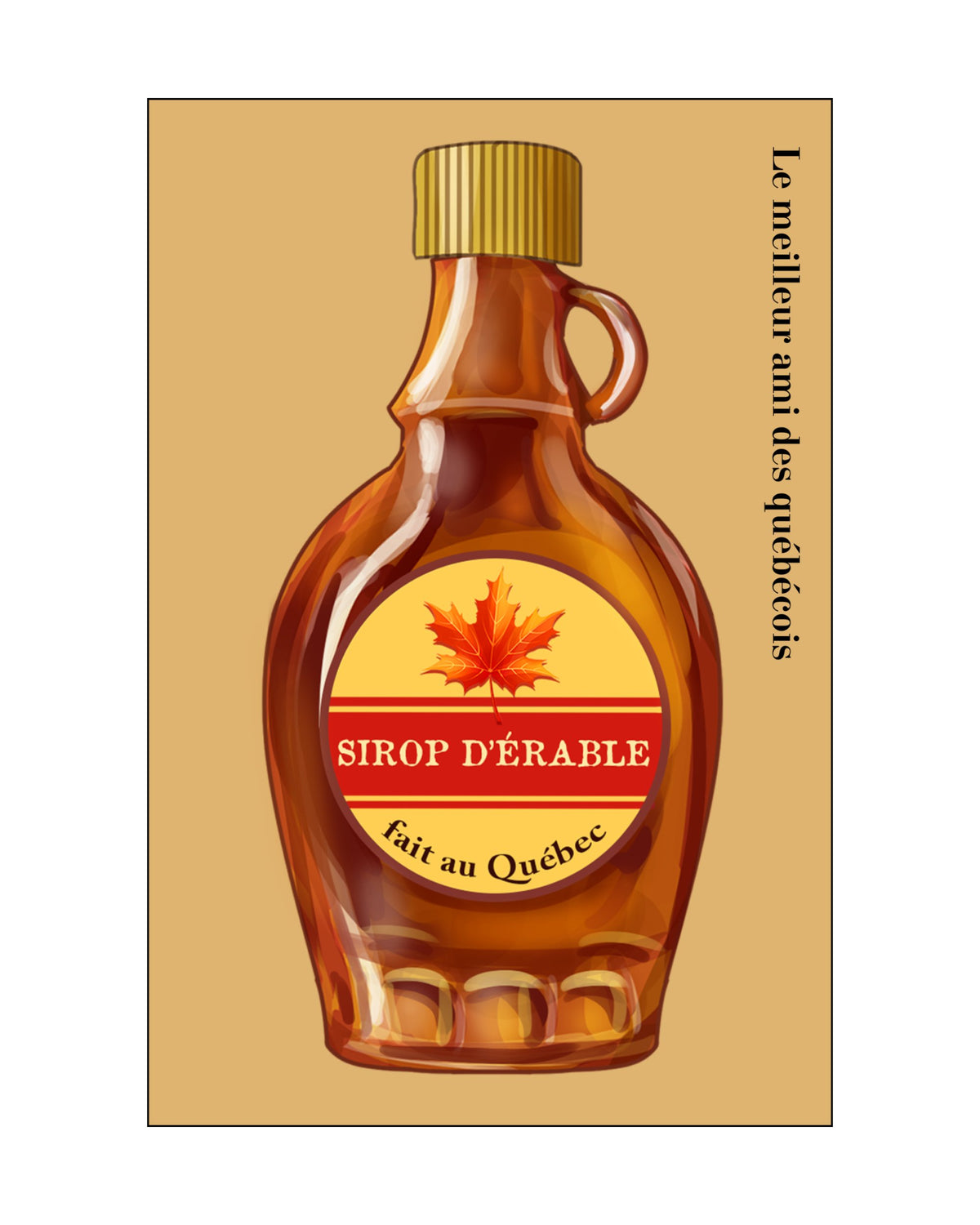 Postcard Maple Syrup Bottle 4 x 6 LB
