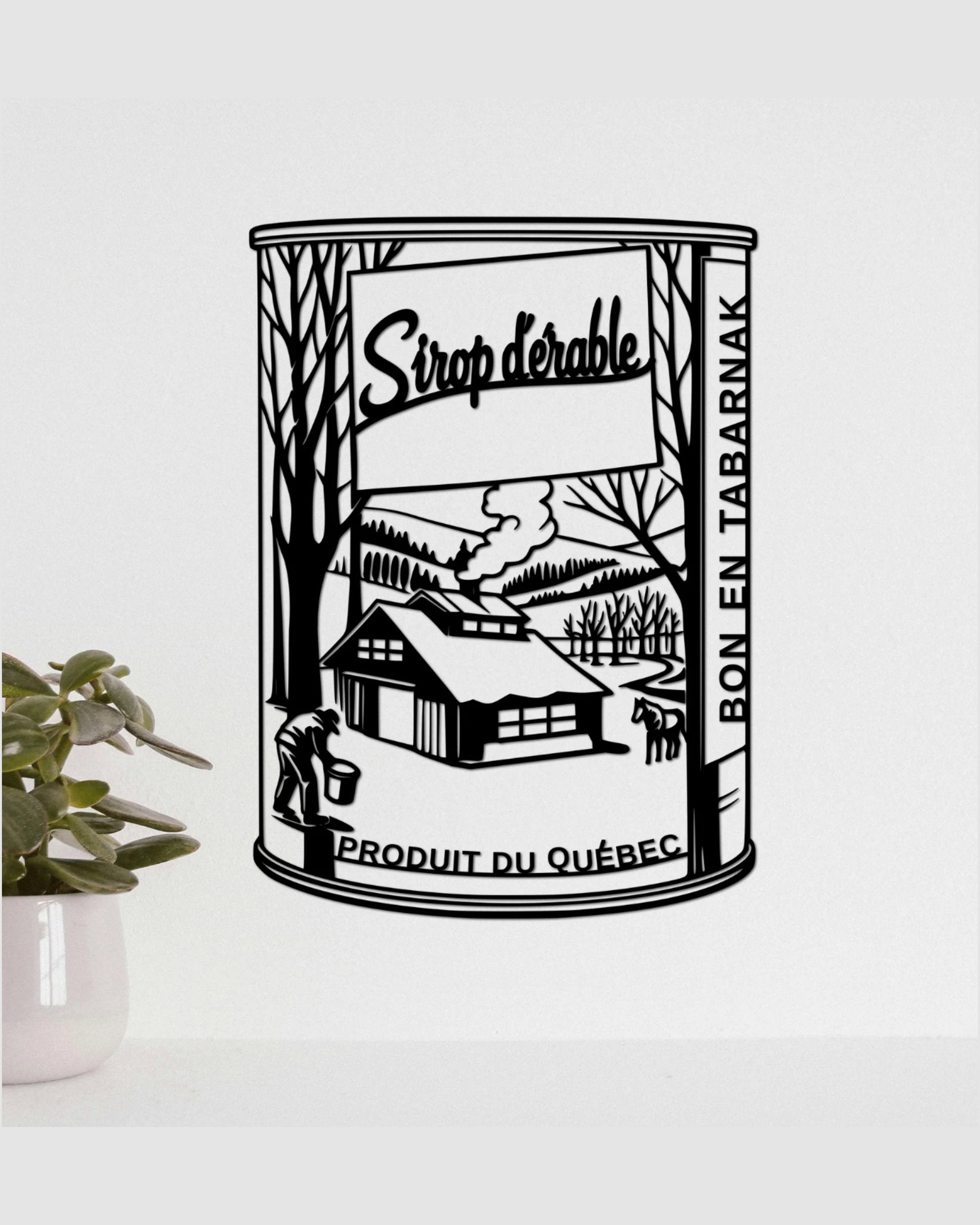 Carte moyenne (16cm) - Canne de sirop d'érable