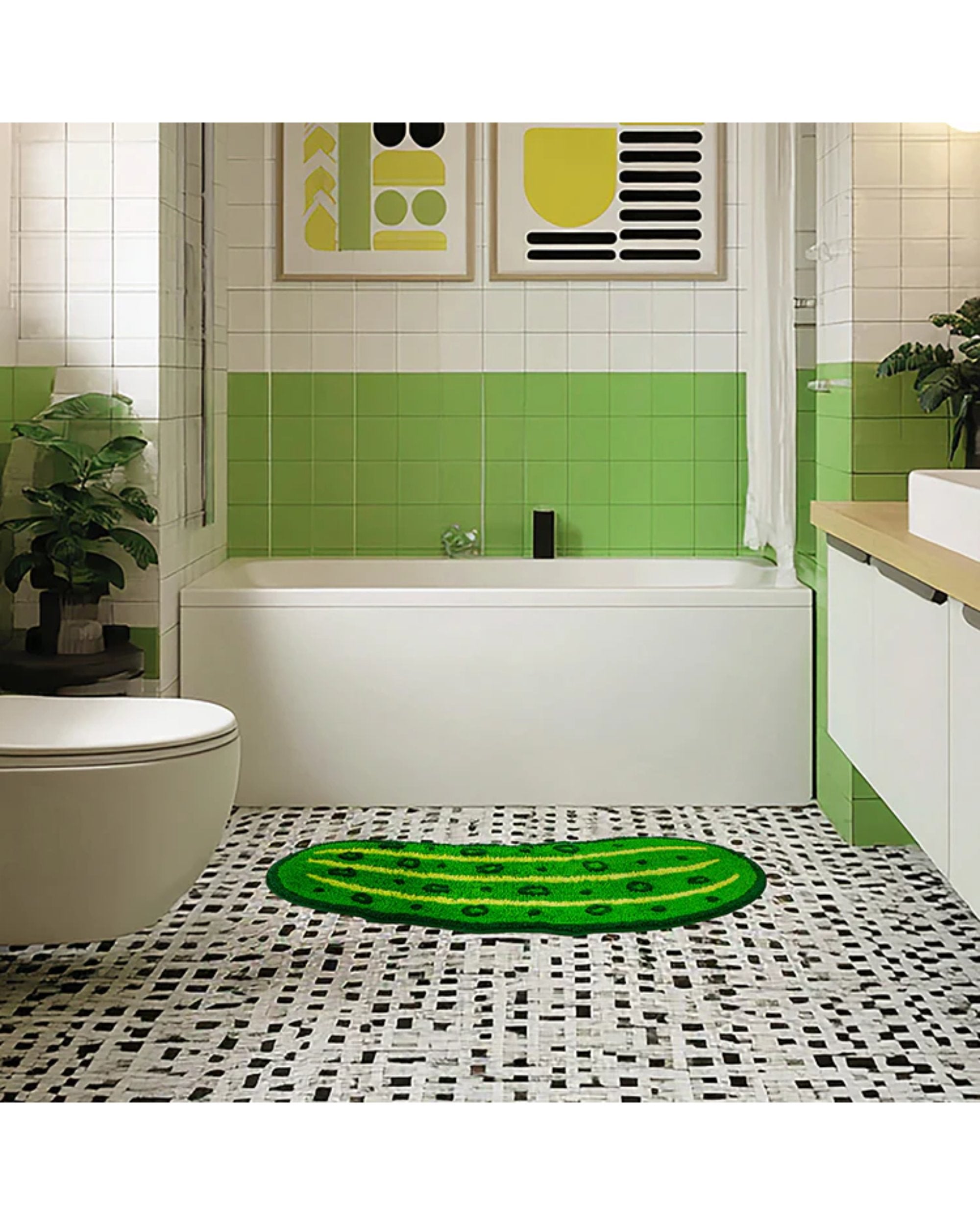 Tapis de bain - Cornichon