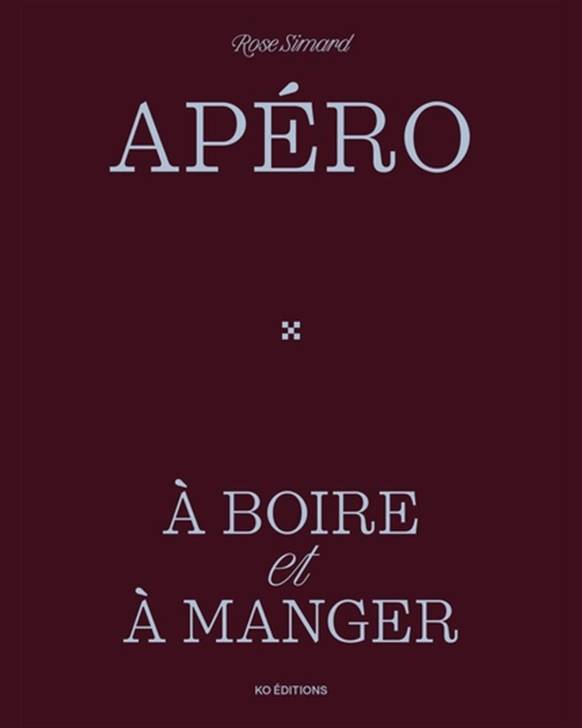 Apéro : À boire et à manger - À PARAÎTRE