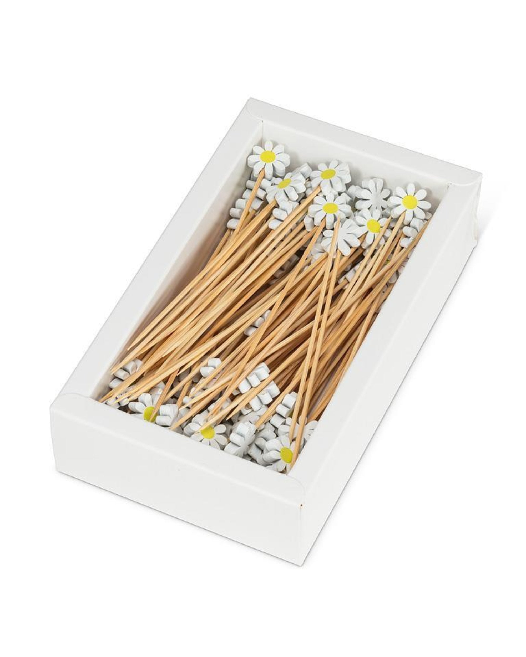 Bâtonnets à cocktails - Marguerites - 100pcs