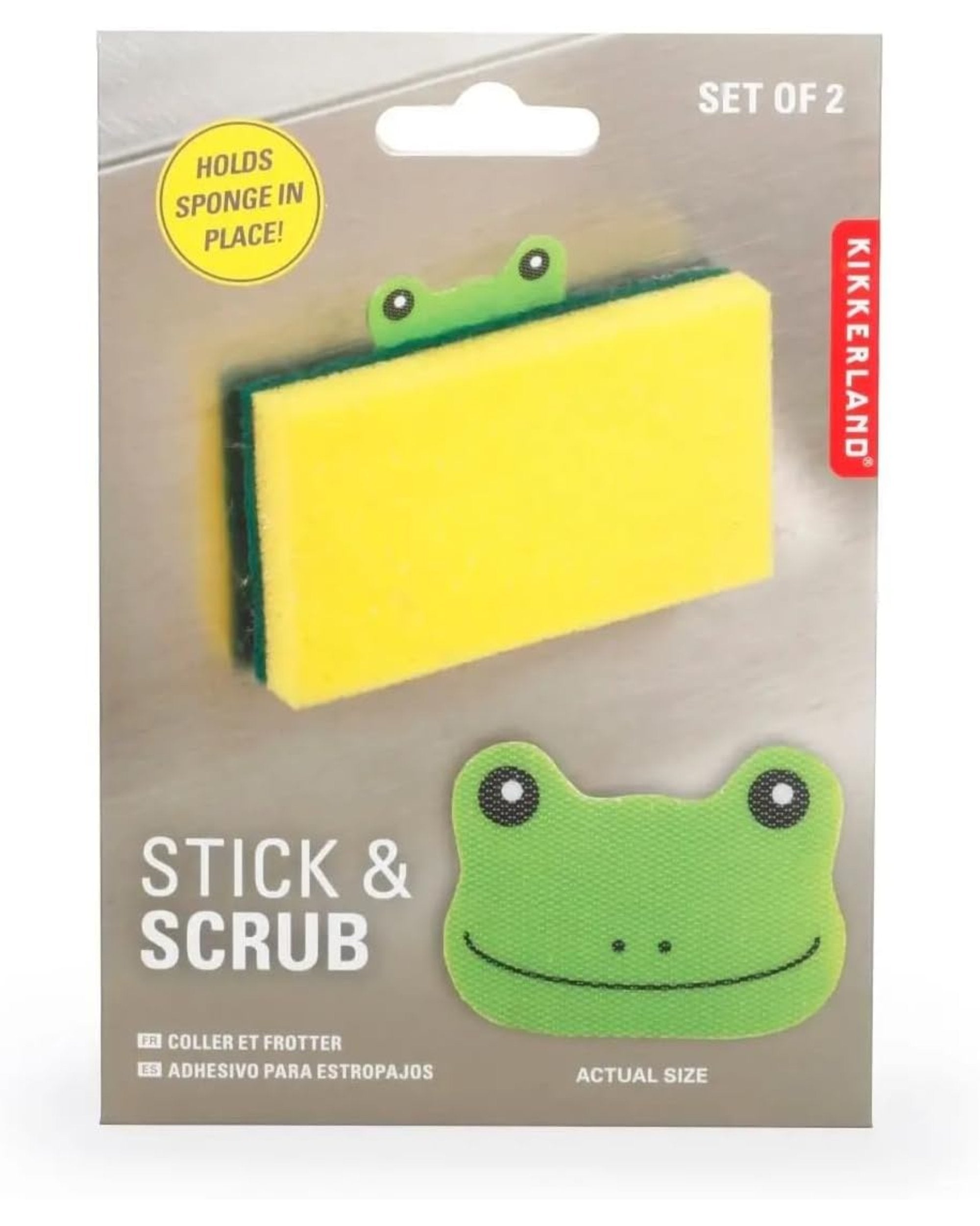Ensemble de 2 pièces Frog Stick et tampon à récurer