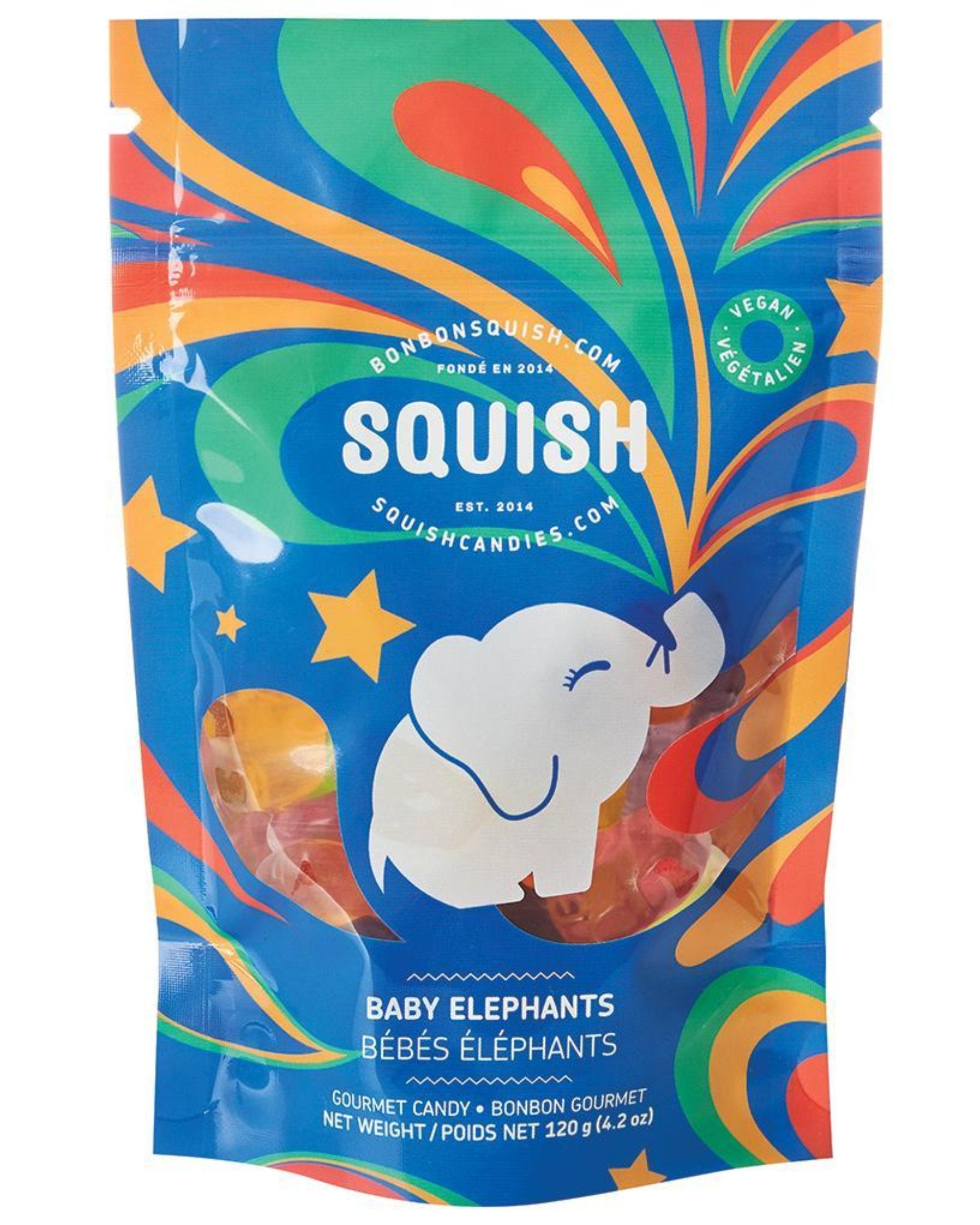 Bonbon gourmet végétalien - Bébés éléphants
