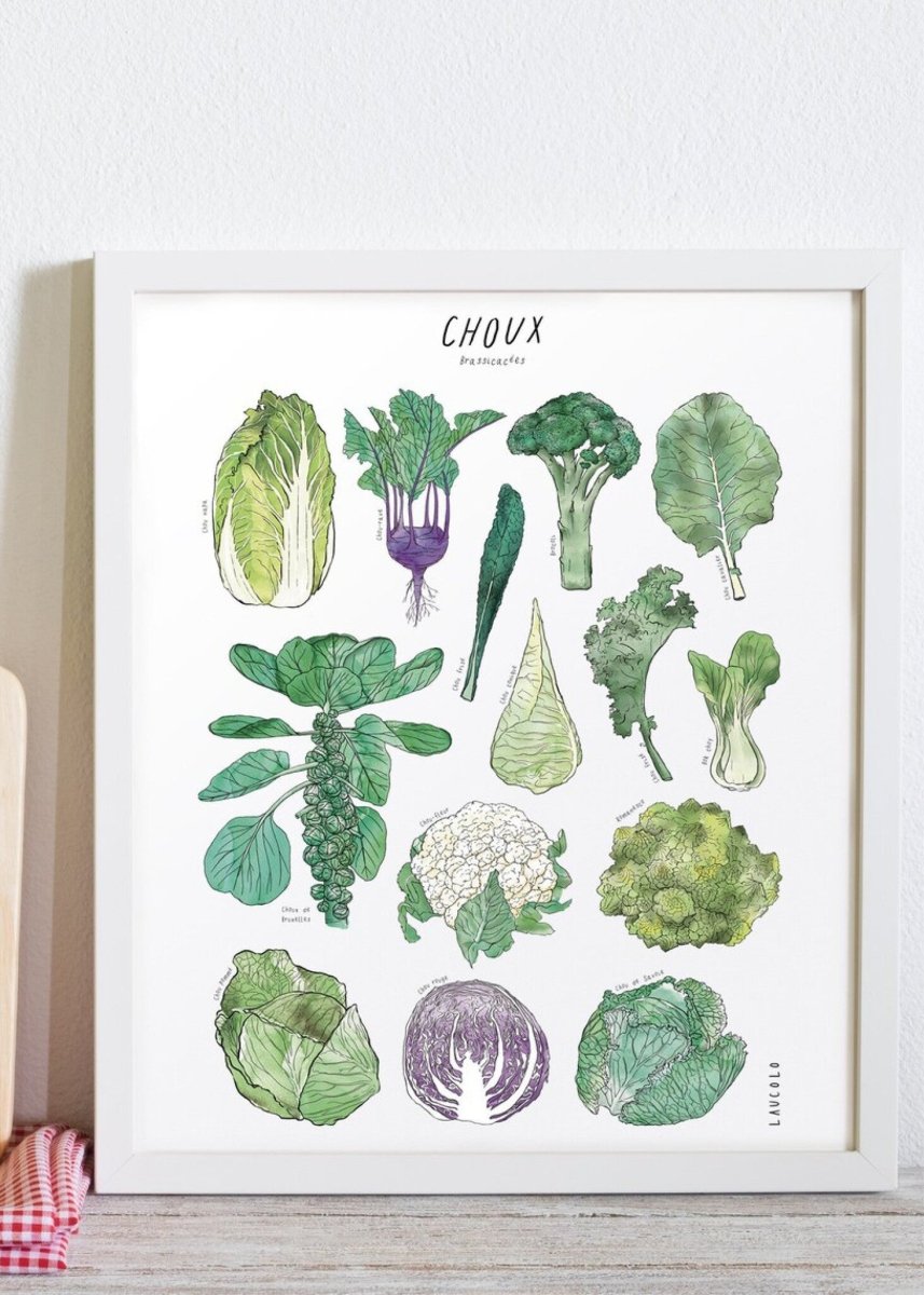 Affiche d’aliments locaux