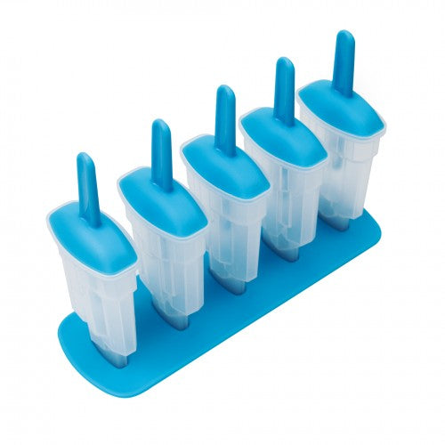 Set of 5 ice pop molds (blue)