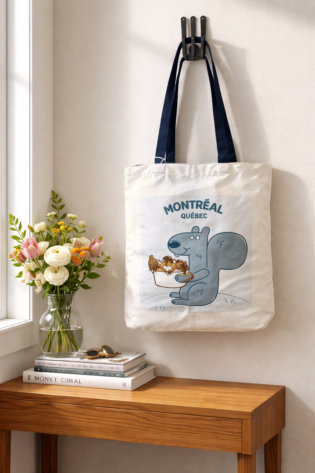Sac tote réutilisable "Écureuil Poutine" - LB