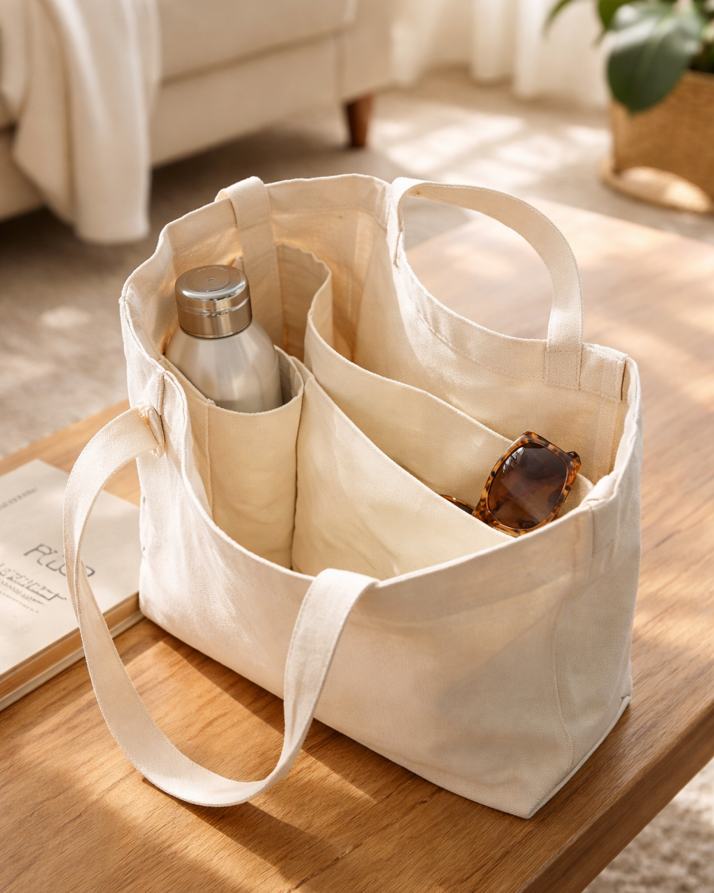 Sac Tote réutilisable ''Librairie Gourmande Artichaut'' LG
