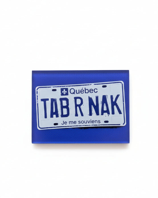 Aimant acrylique ''Plaque auto TAB R NAK'' LG