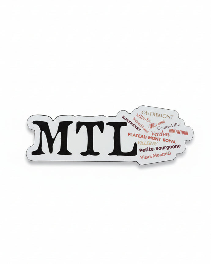 Aimant mince ''MTL Quartiers'' LG