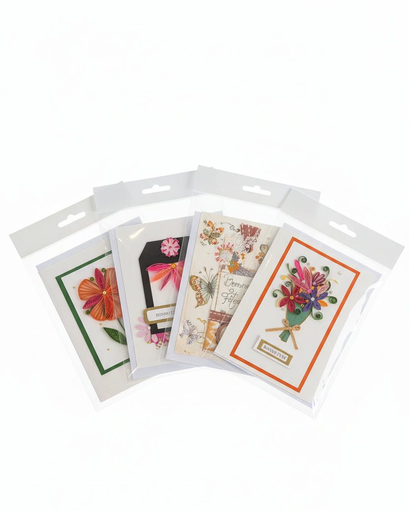 Cartes de souhaits (modèles variés) 4''x6'' - PauDou Artisan