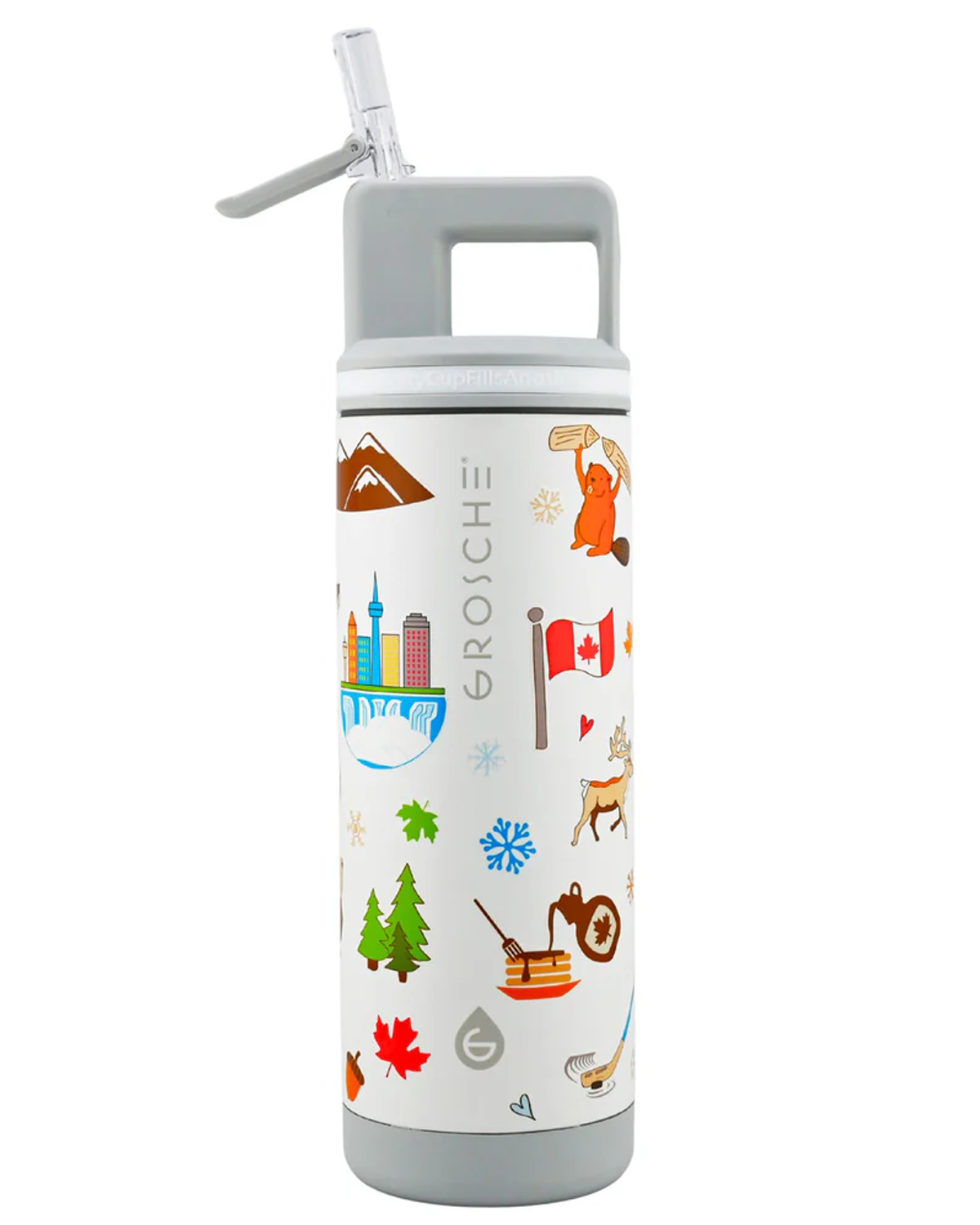 Bouteille d'eau 20oz avec poignée  ALPINE canadiana
