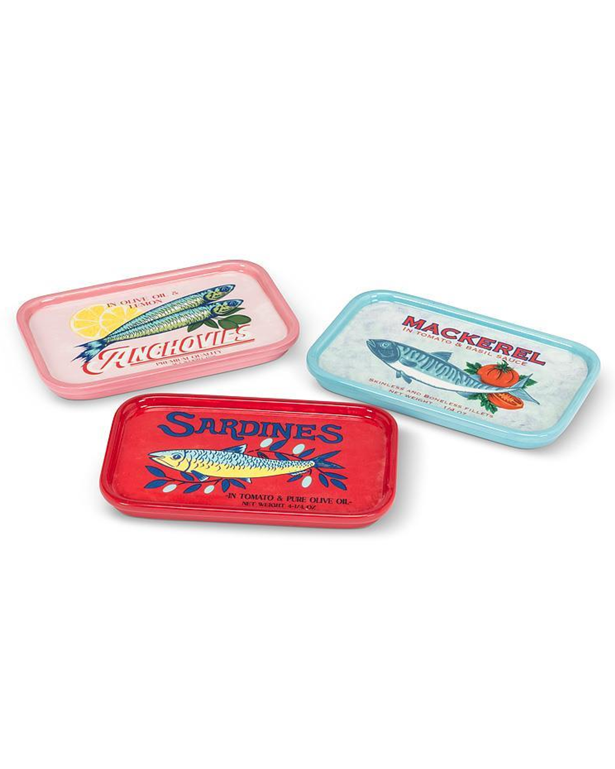 Plateau poissons : anchois, maquereaux et sardines