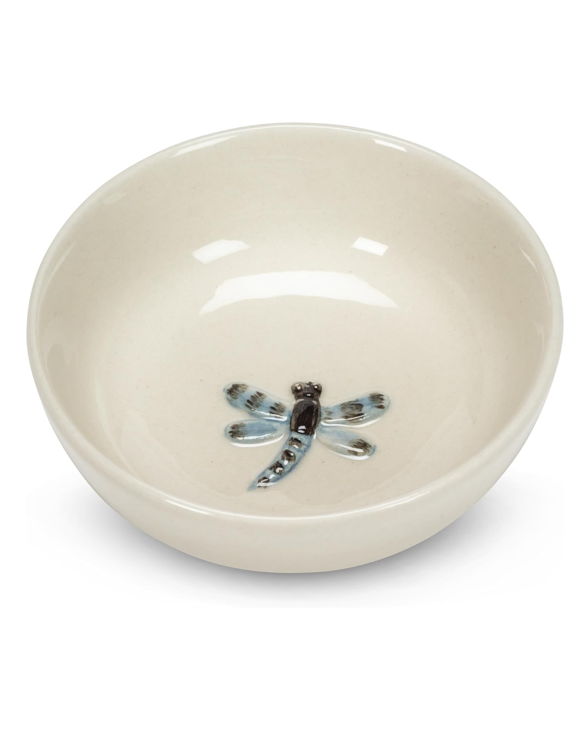 Petit bol avec libellule au centre