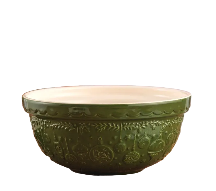 Bol à mélanger Deck the Halls 24 cm (2 L) vert - Mason Cash