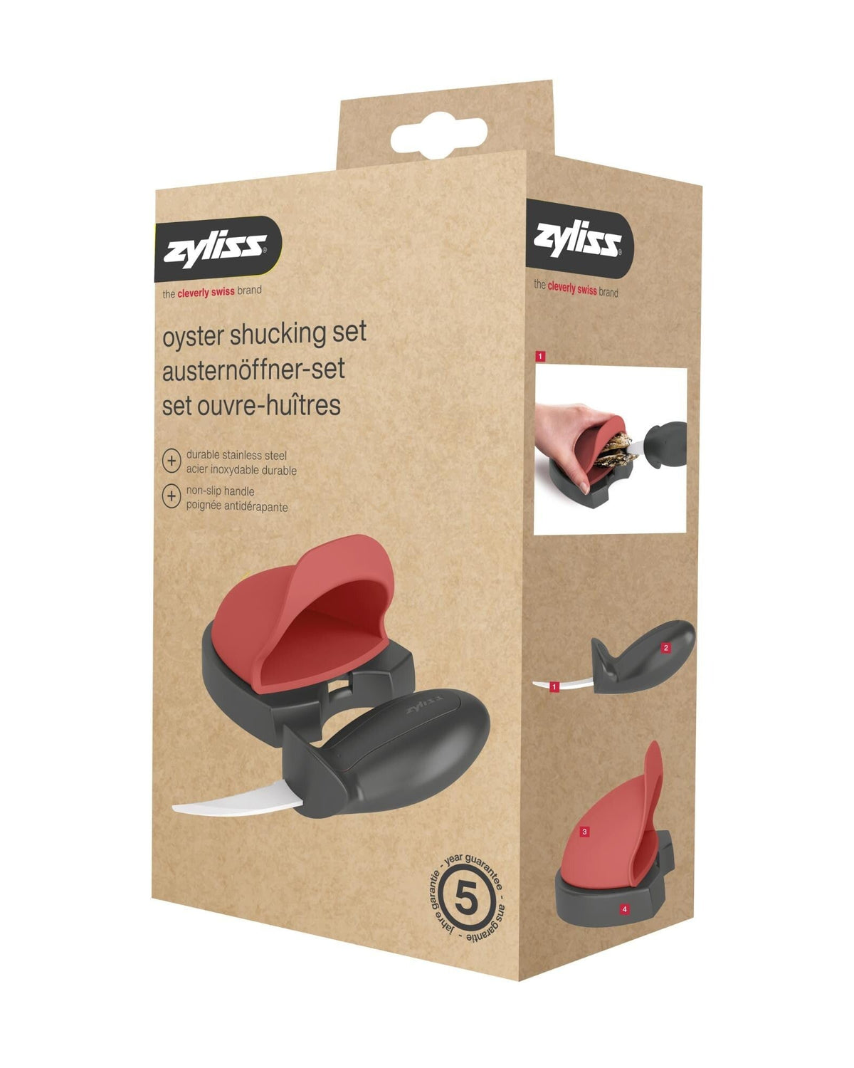 Coffret ouvre-huîtres Zyliss - Argent