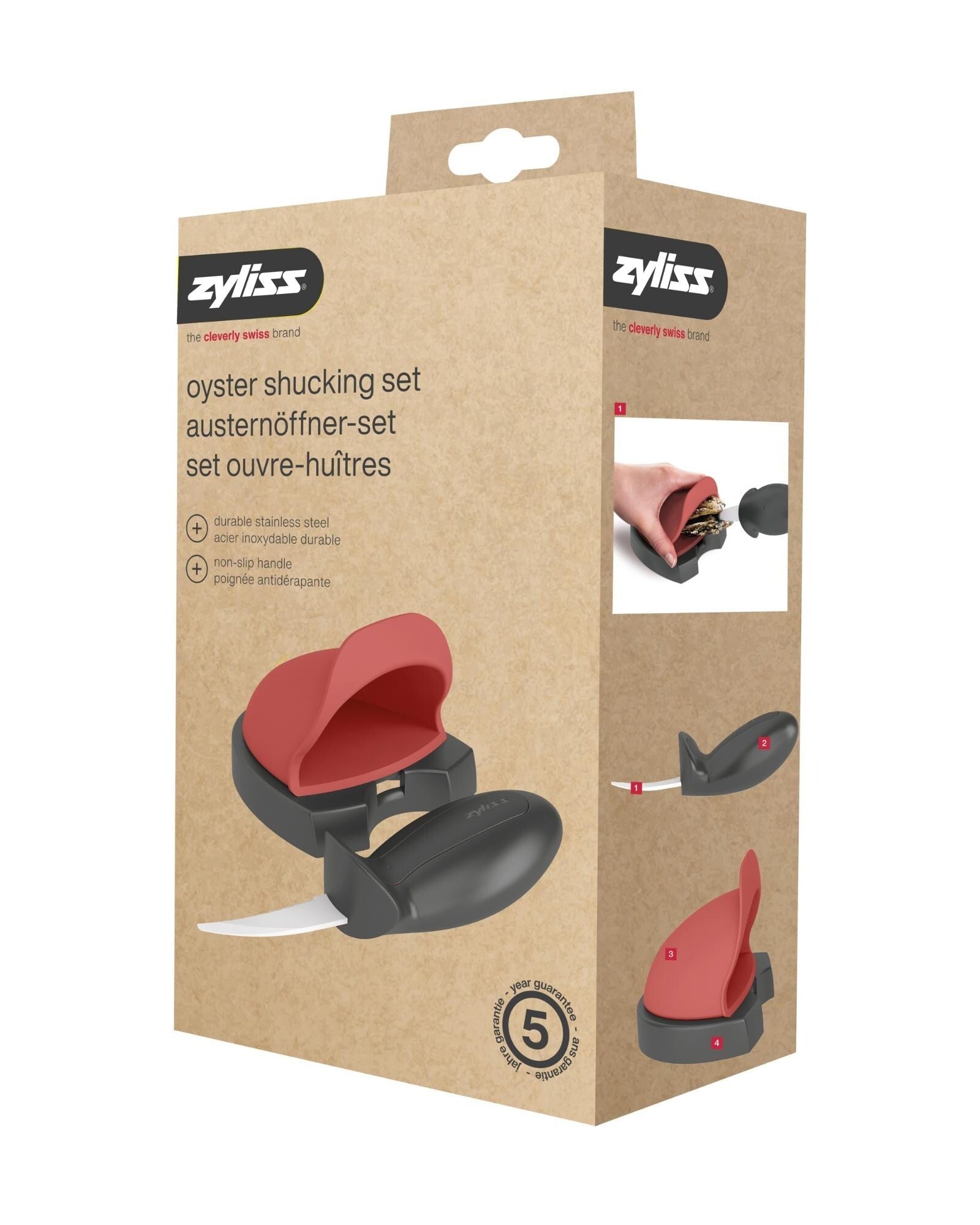 Coffret ouvre-huîtres Zyliss - Argent