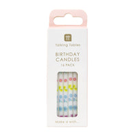 Bougies d'anniversaire florales pastel - Lot de 16 | Bougies pour gâteau |
