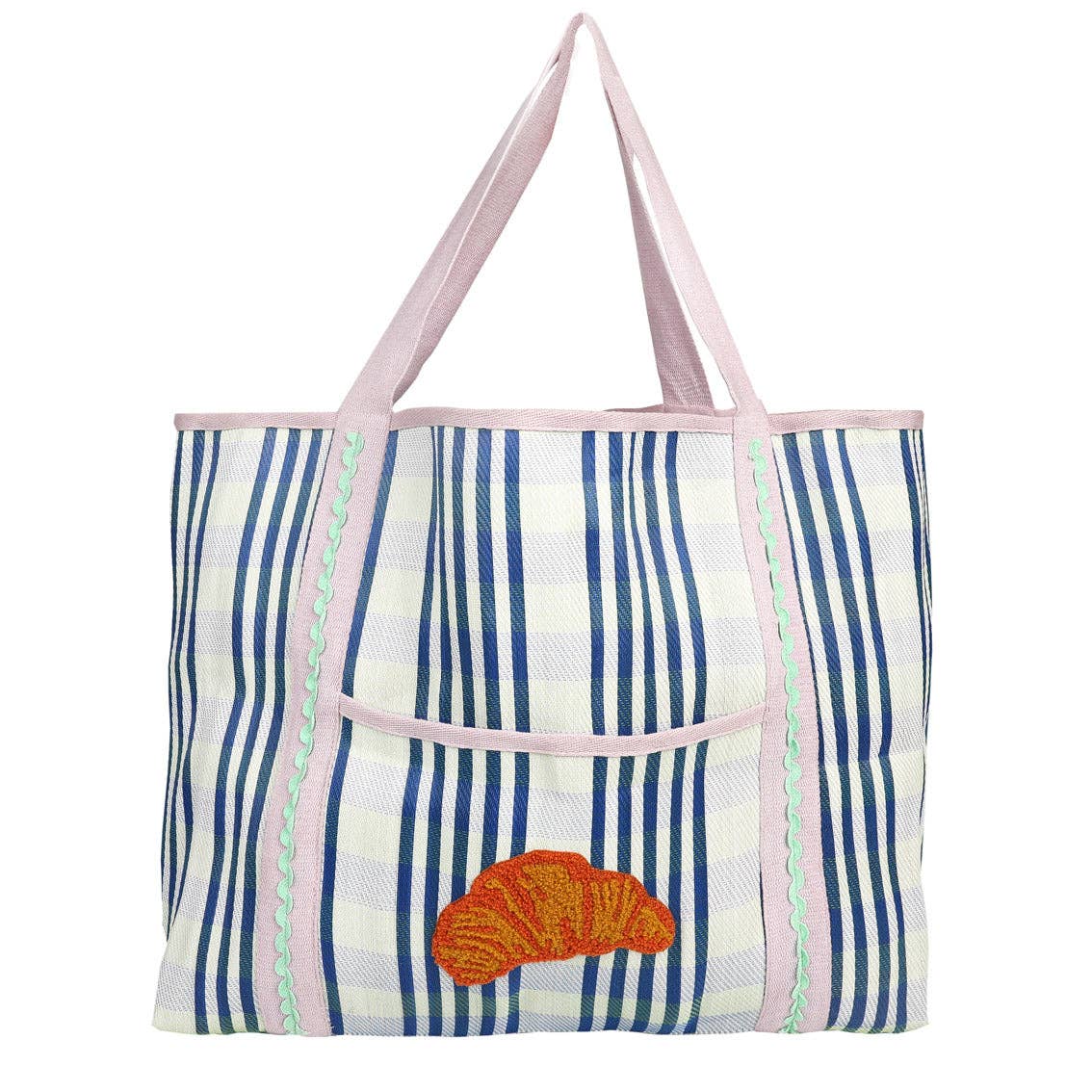 Sac fourre-tout croissant en plastique recyclé