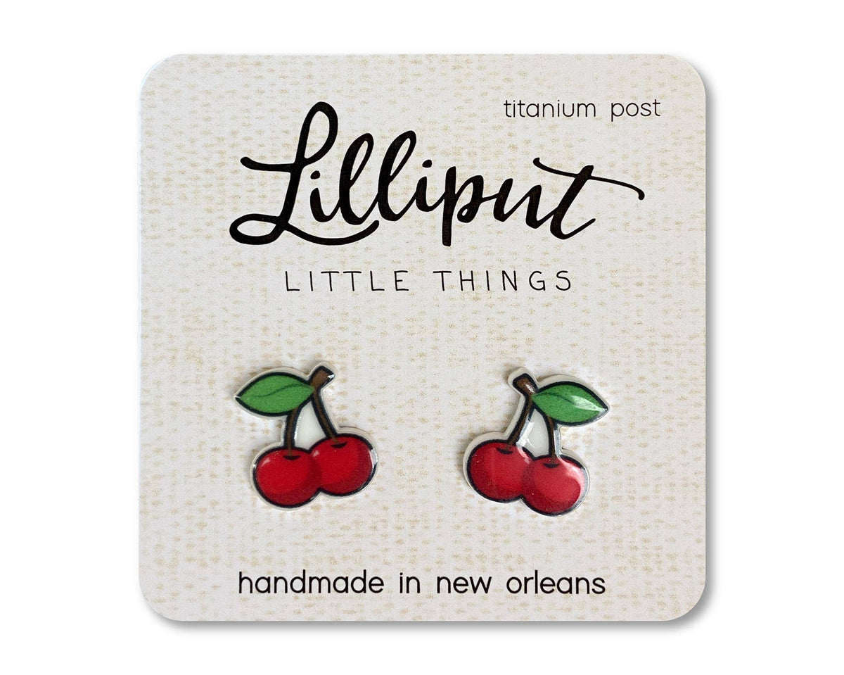 Boucles d’oreilles cerises