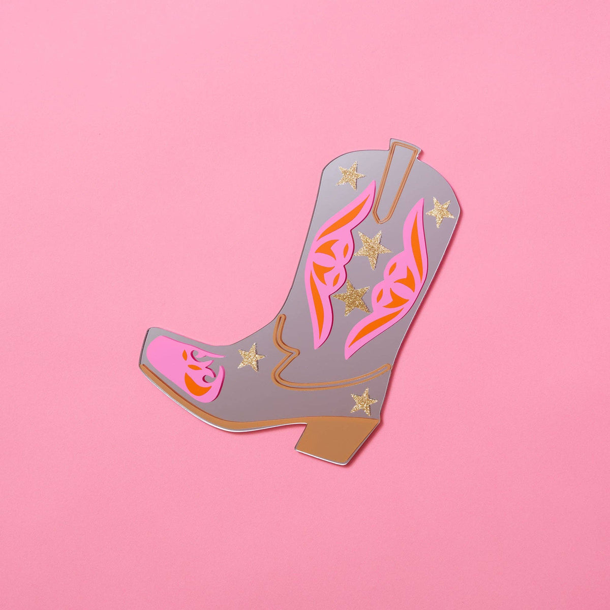 Mini miroir bottes de cowboy rétro Rootin' Tootin'