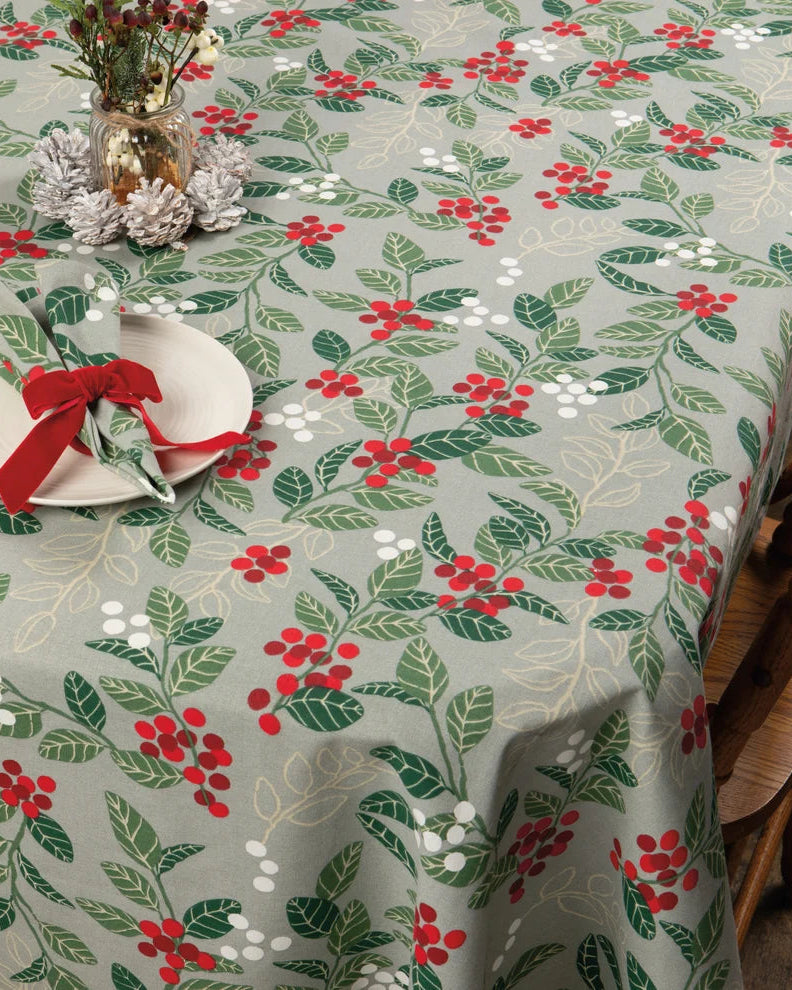 Nappe de Noël 60x84 pouces - Merry Berry